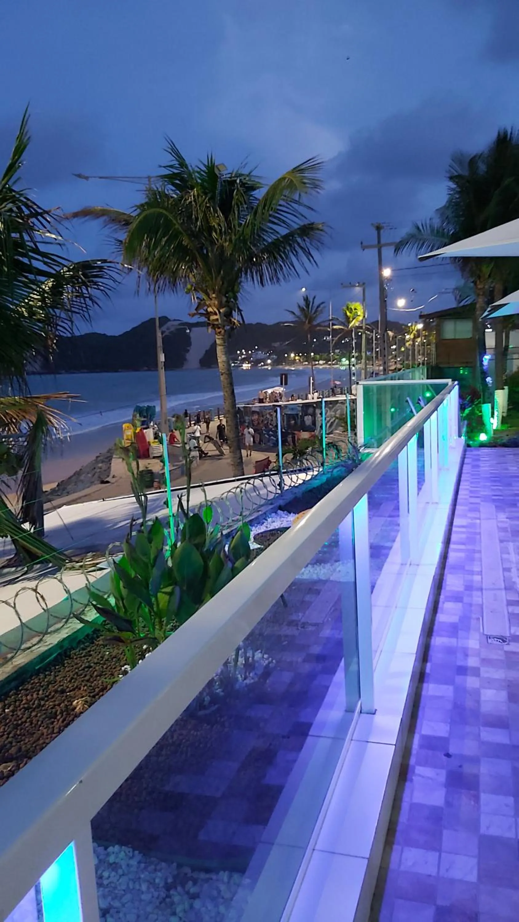 Balcony/Terrace in Ponta Negra Beach Flat Prime