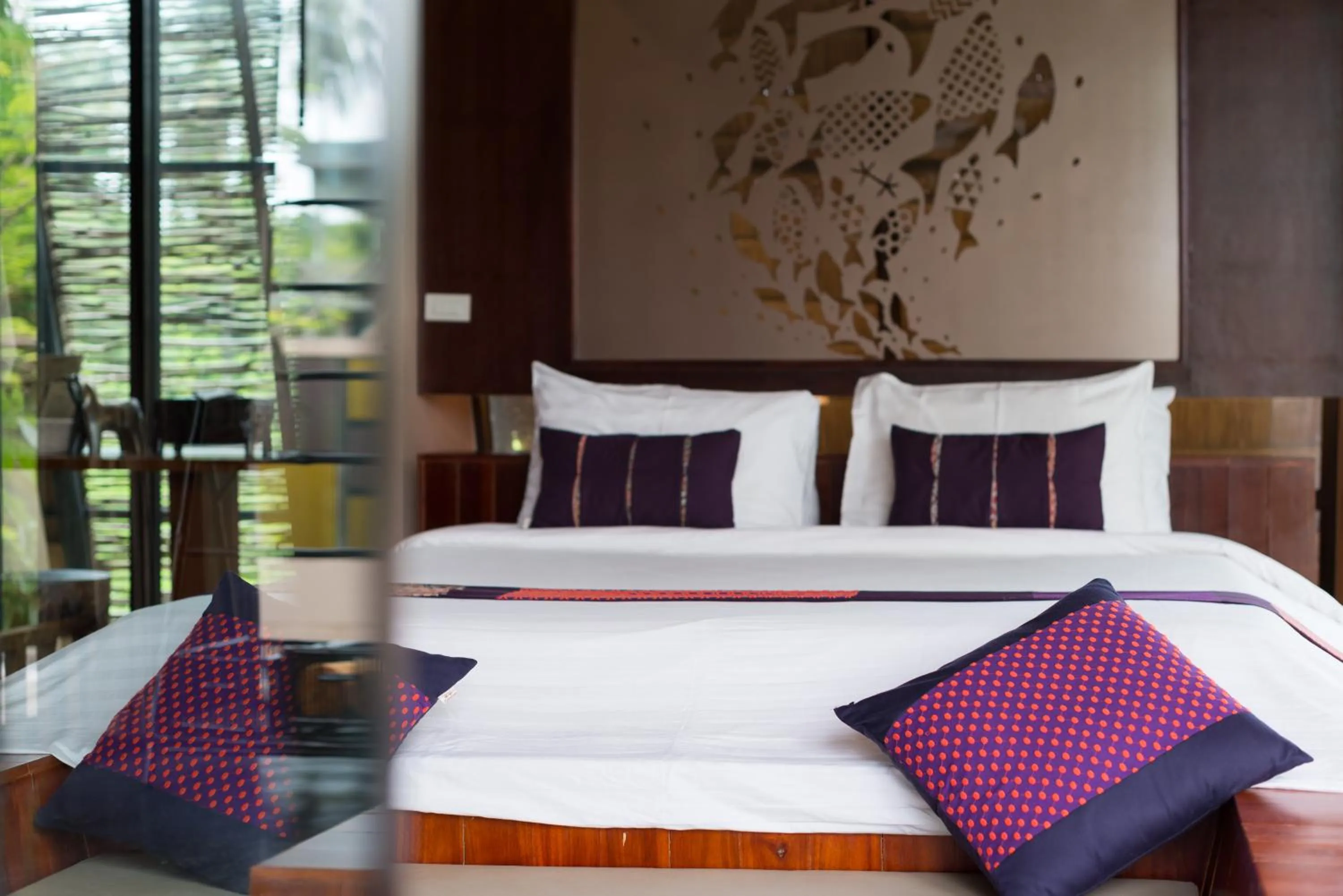 Bed in Seavana Koh Mak Beach Resort