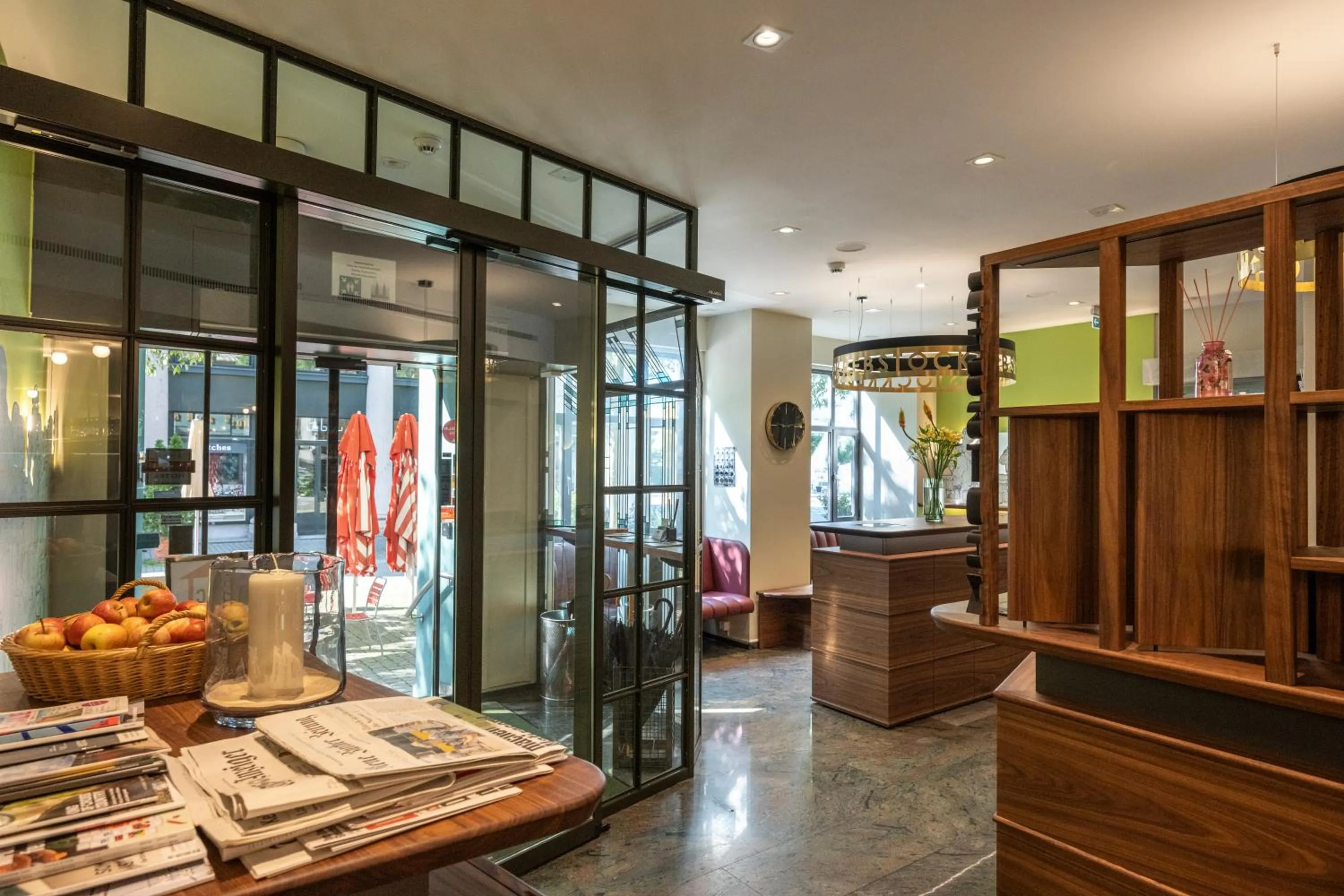 Lobby or reception in Hotel Rebstock