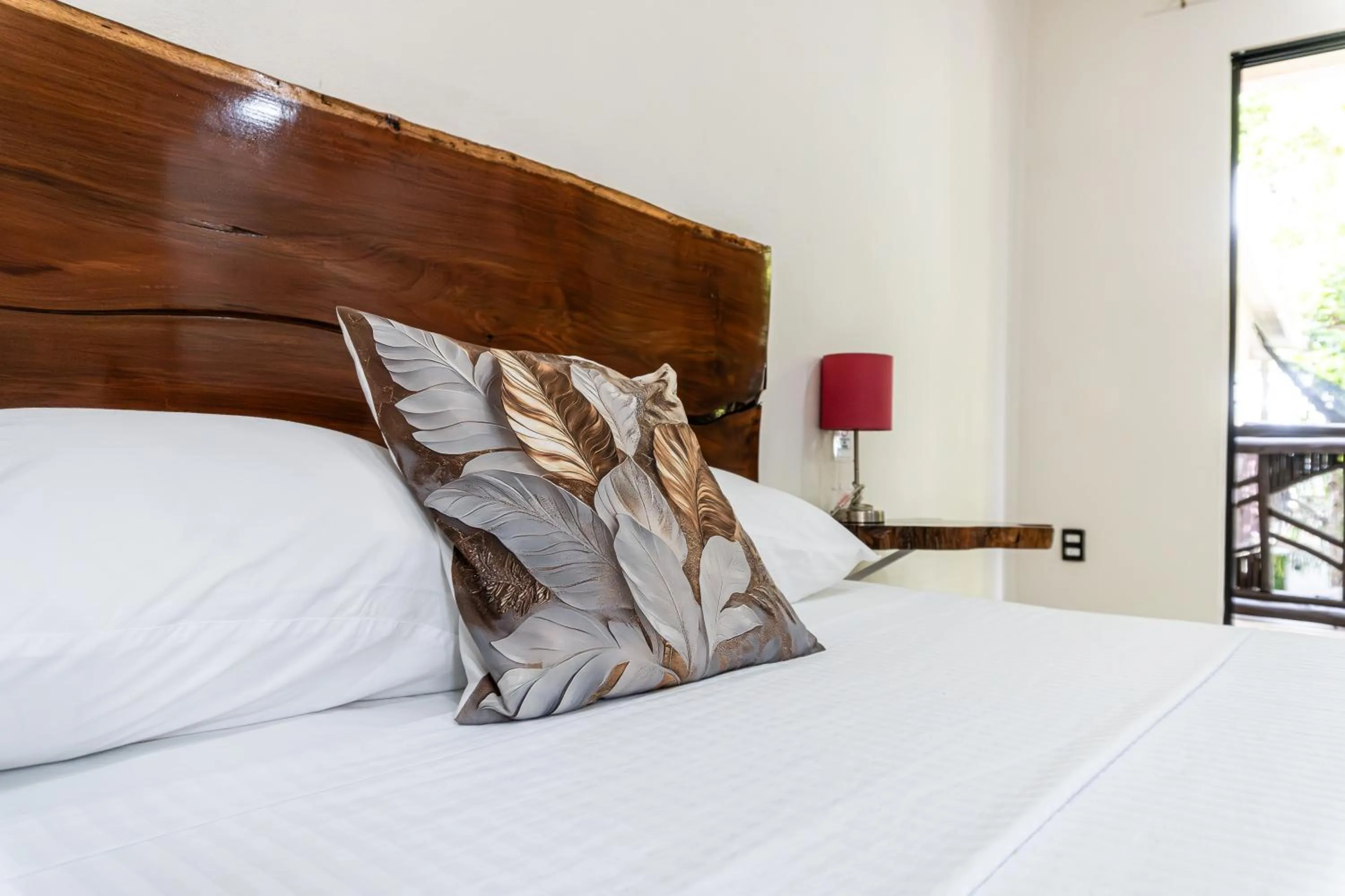 Bed in Hotel Brisas Bacalar