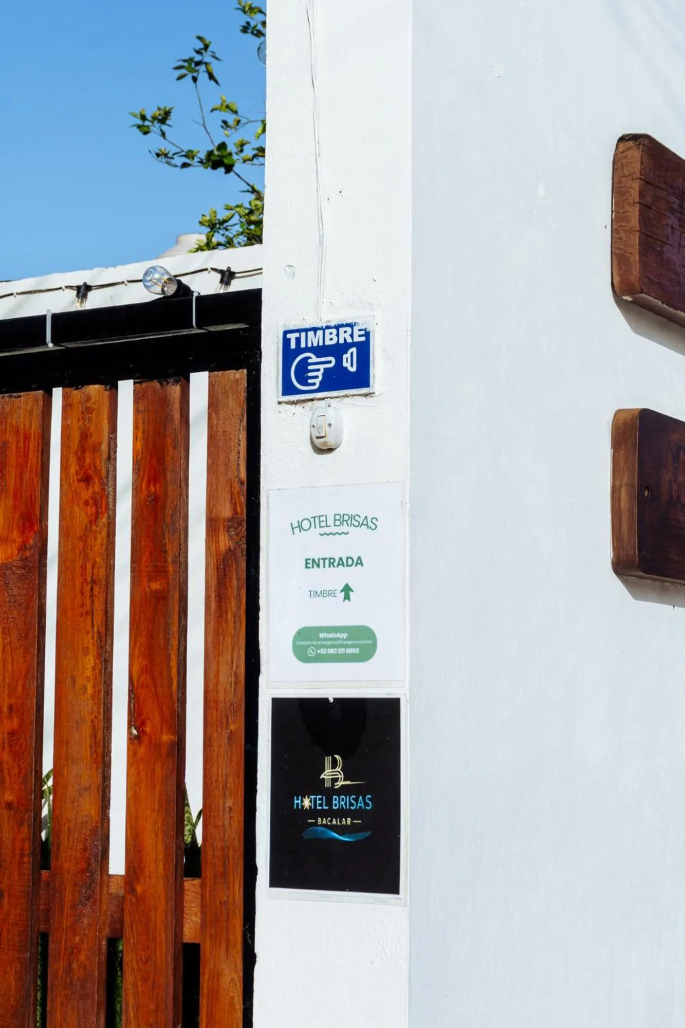 Property logo or sign in Hotel Brisas Bacalar