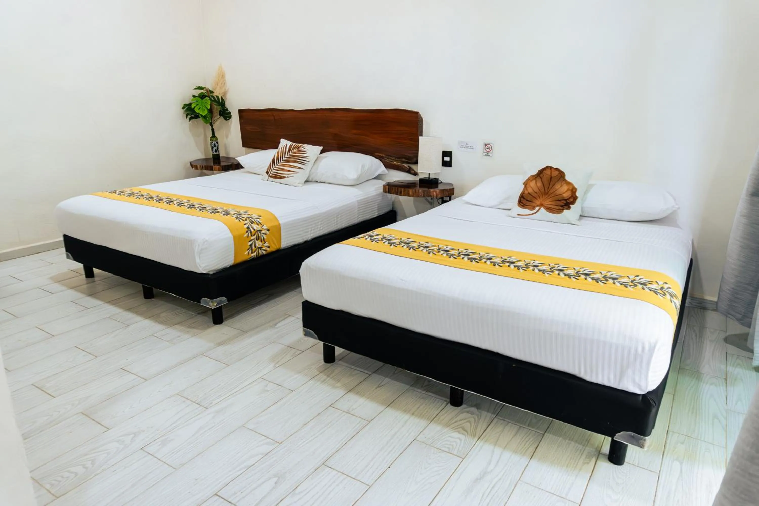 Bed in Hotel Brisas Bacalar