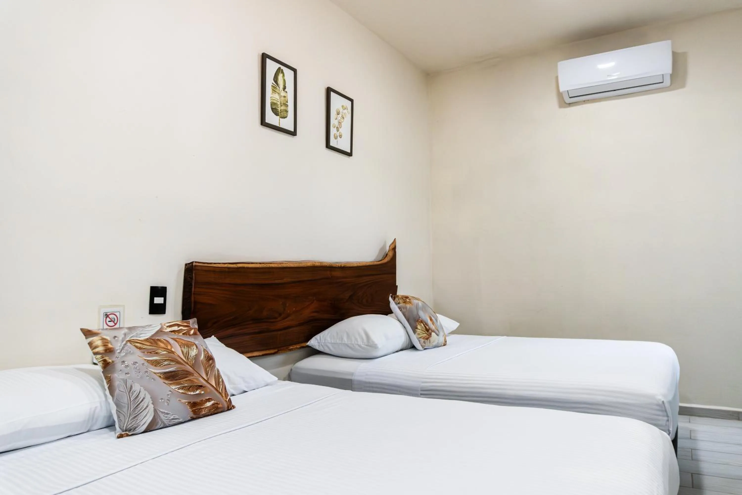 Bed in Hotel Brisas Bacalar