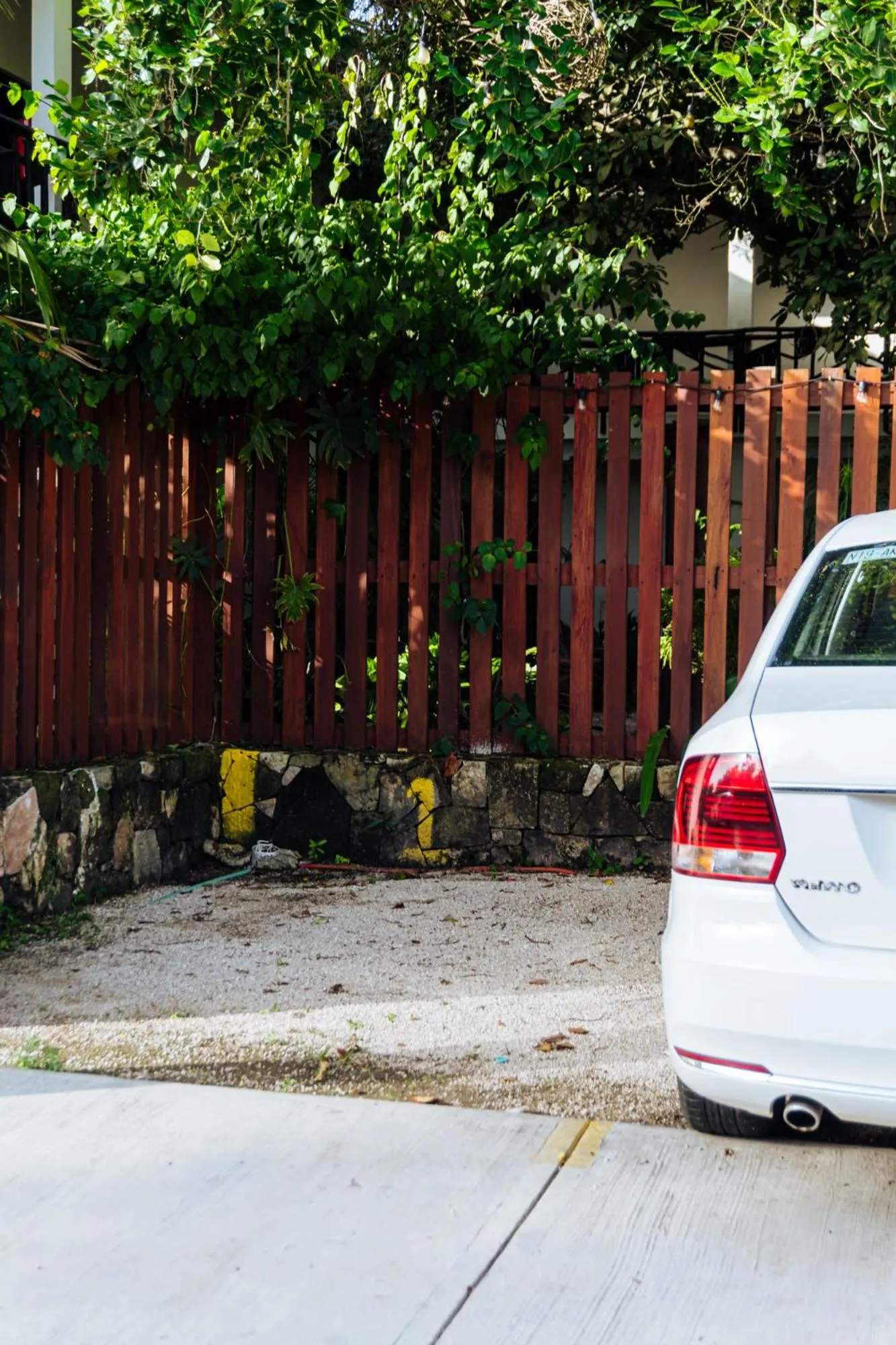 Parking in Hotel Brisas Bacalar