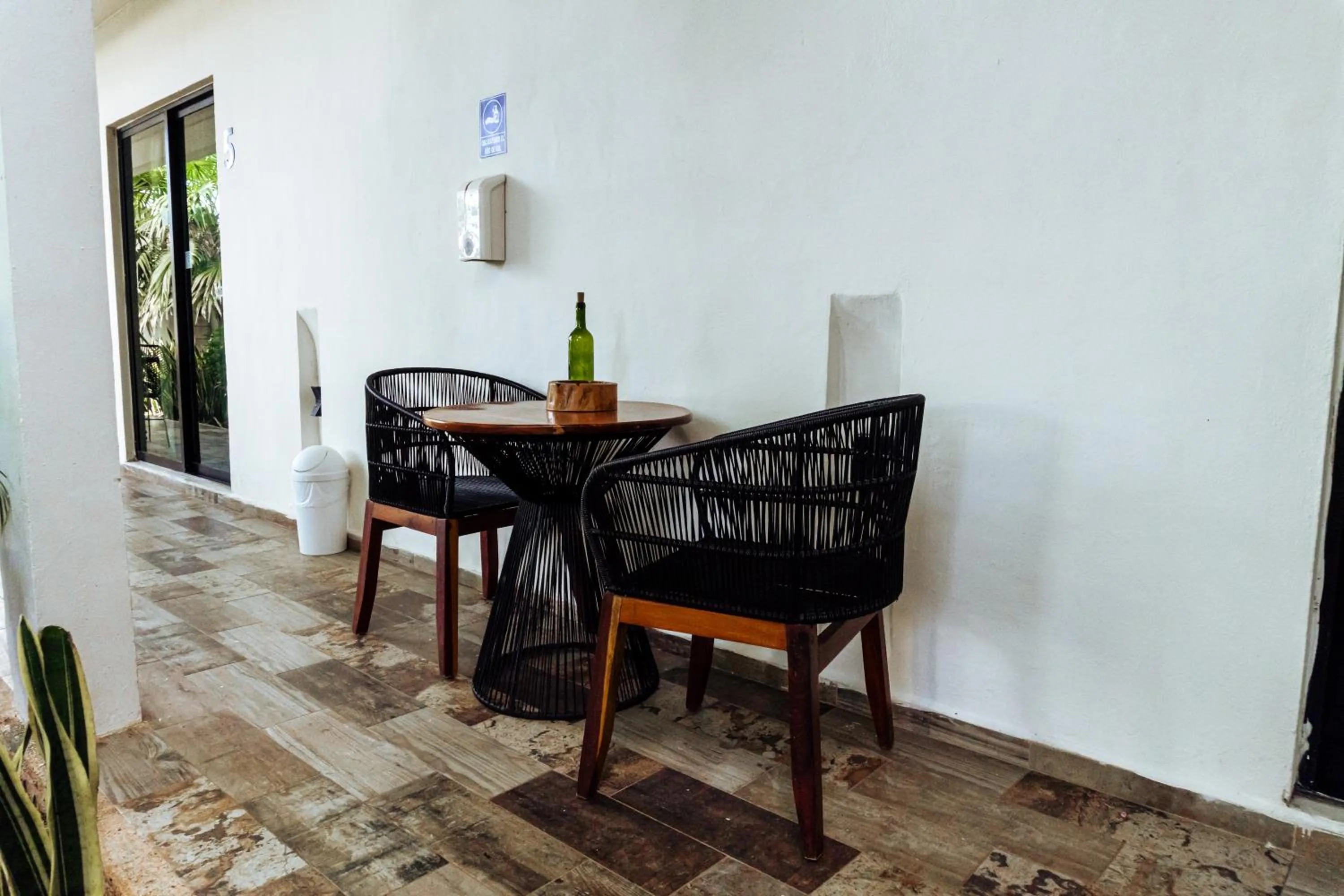 Living room in Hotel Brisas Bacalar