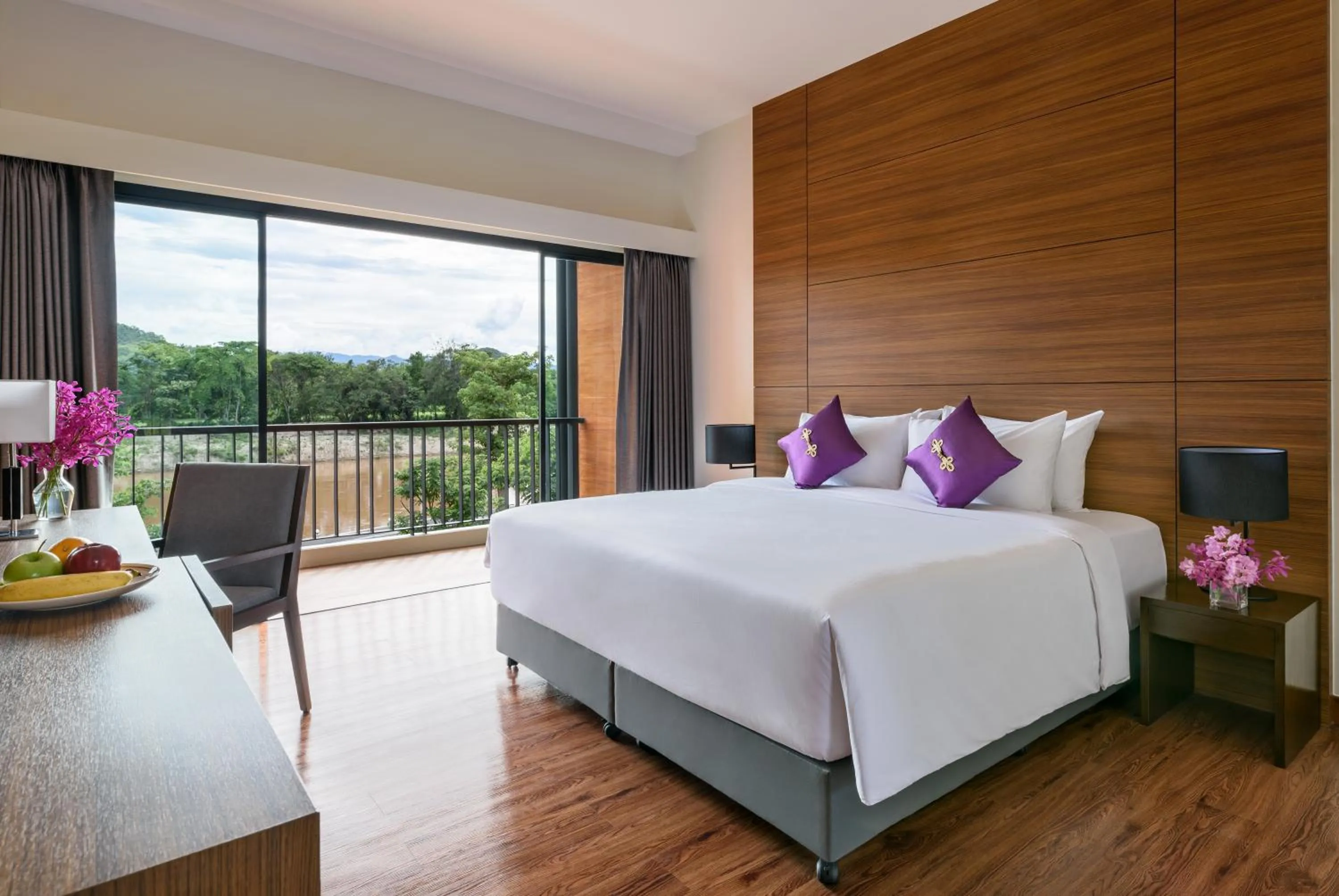 Bedroom, Bed in Chainarai Riverside - SHA Plus Certified