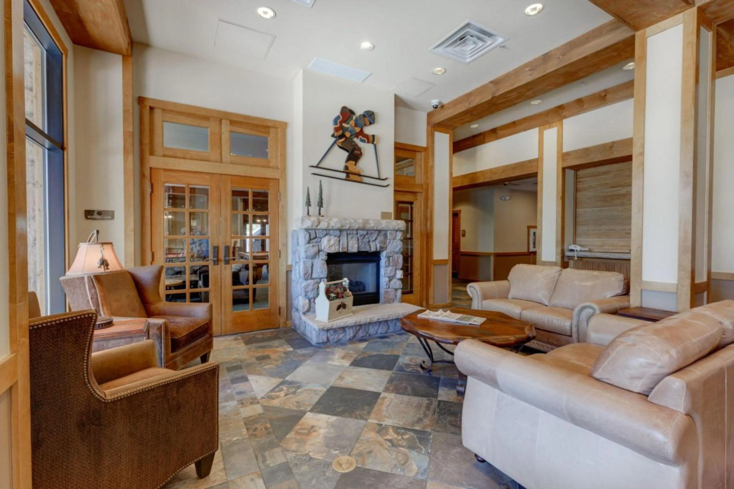 Lobby or reception in Buffalo Lodge by Summit County Mountain Retreats