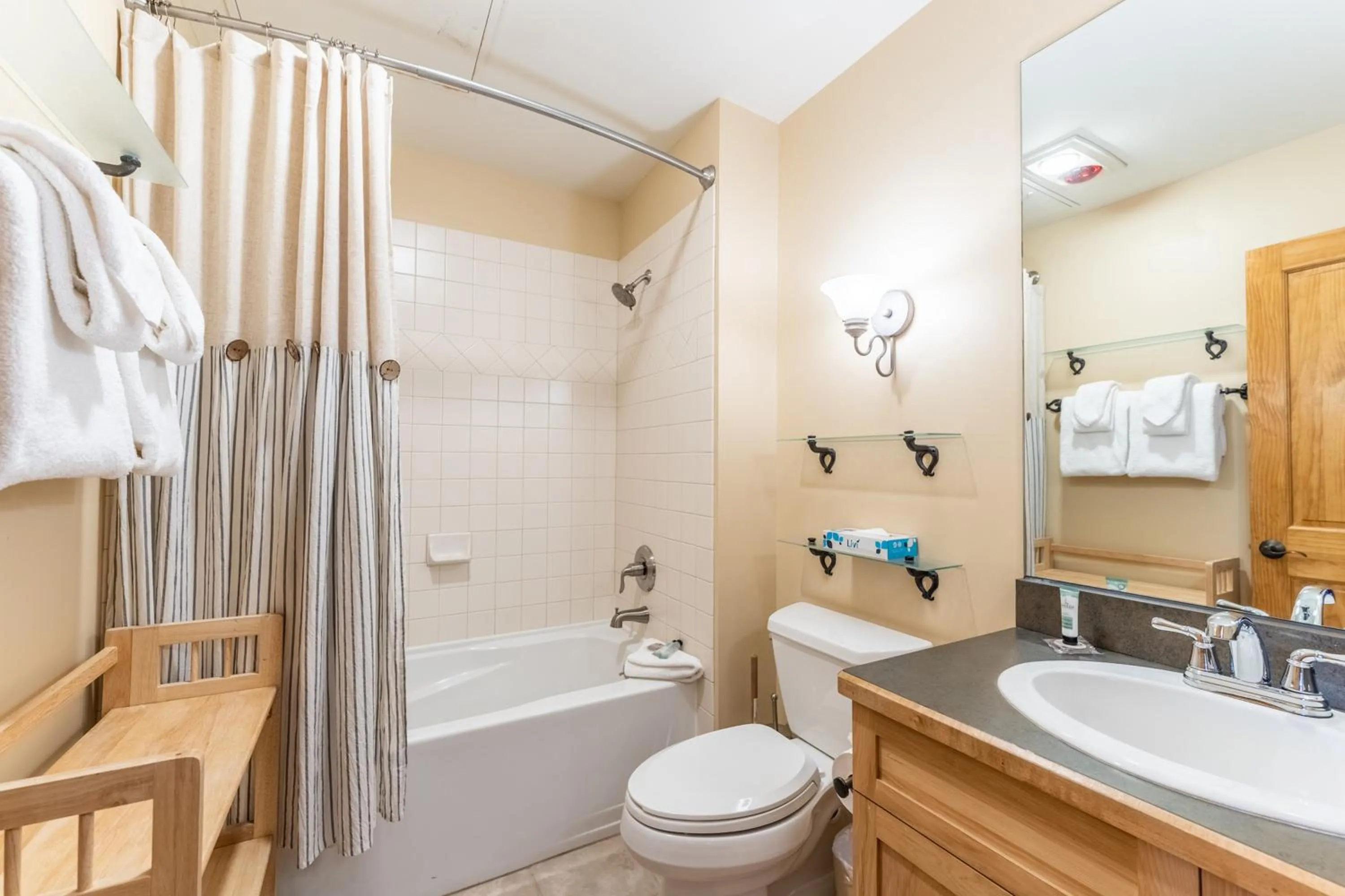Bathroom in Buffalo Lodge by Summit County Mountain Retreats