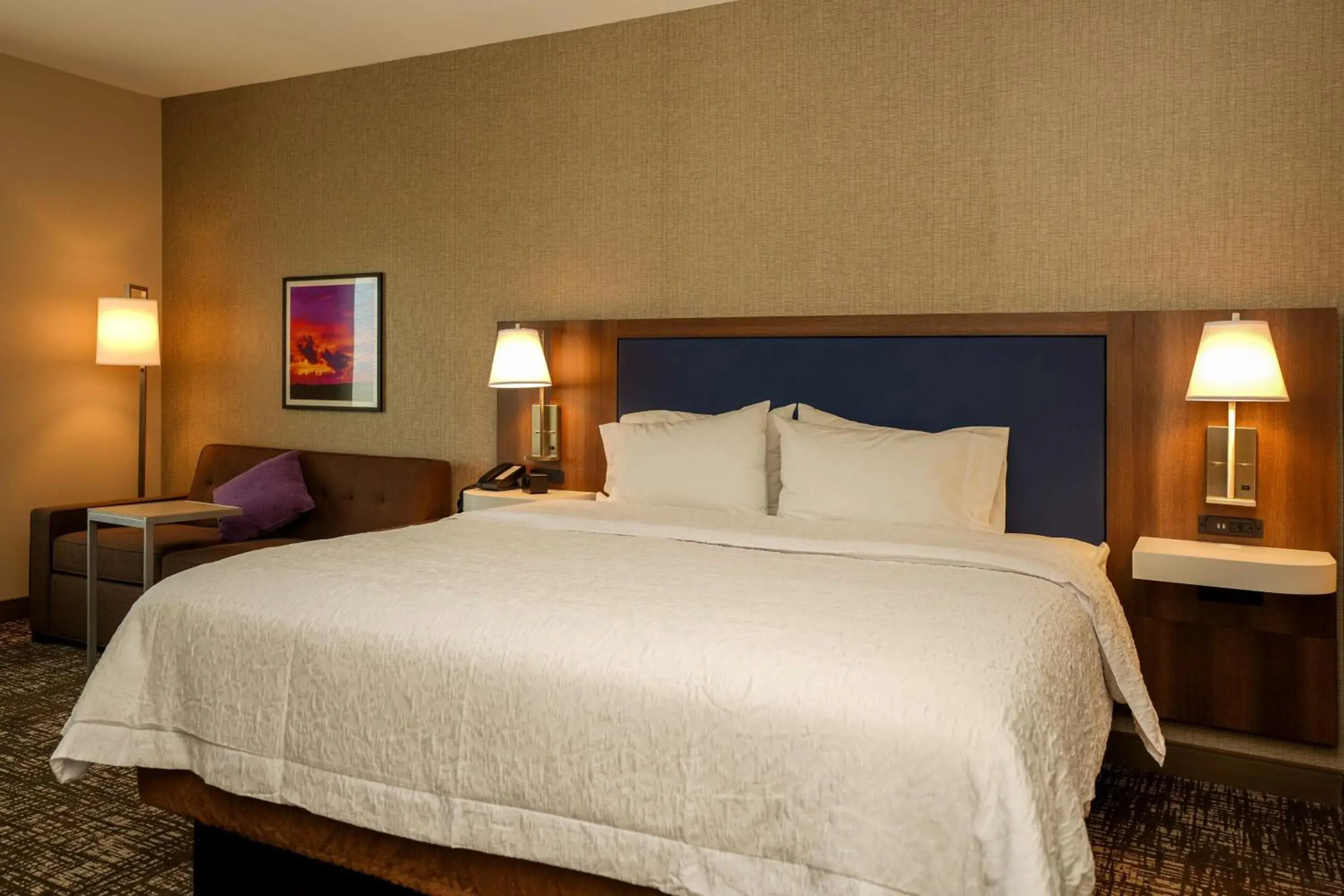 Bed in Hampton Inn & Suites Aurora South, Co Bed in Hampton Inn & Suites Aurora South, Co