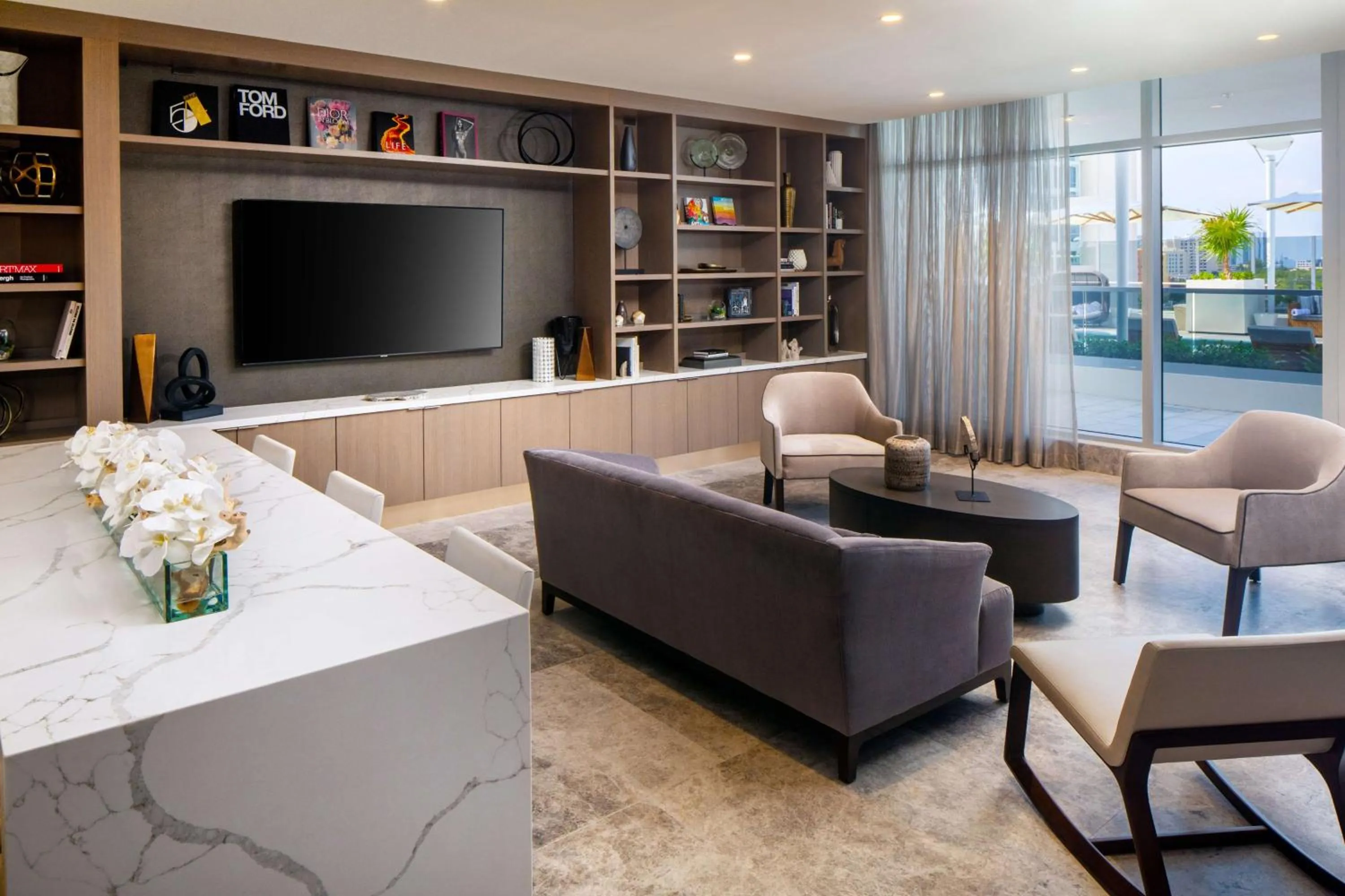 Lobby or reception in Hilton Miami Aventura