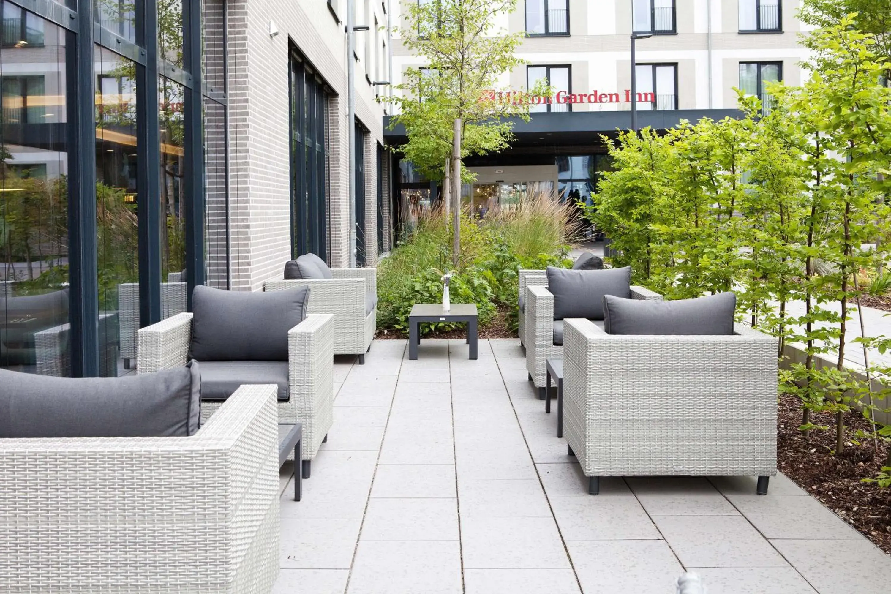 Property building in Hilton Garden Inn Munich Messe Property building in Hilton Garden Inn Munich Messe