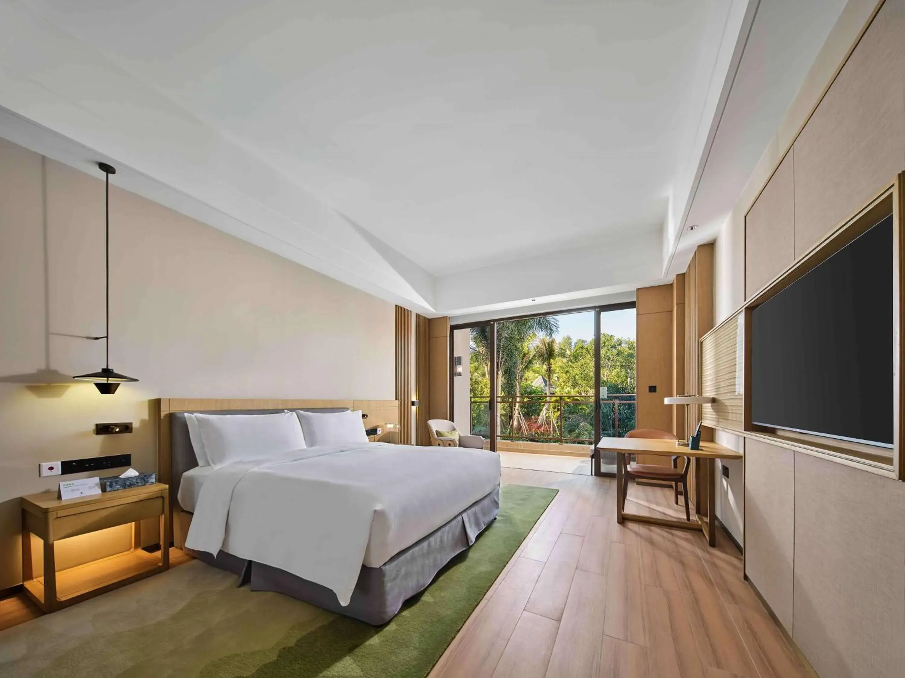 Bed in Doubletree By Hilton Lingshui Hot Spring Bed in Doubletree By Hilton Lingshui Hot Spring