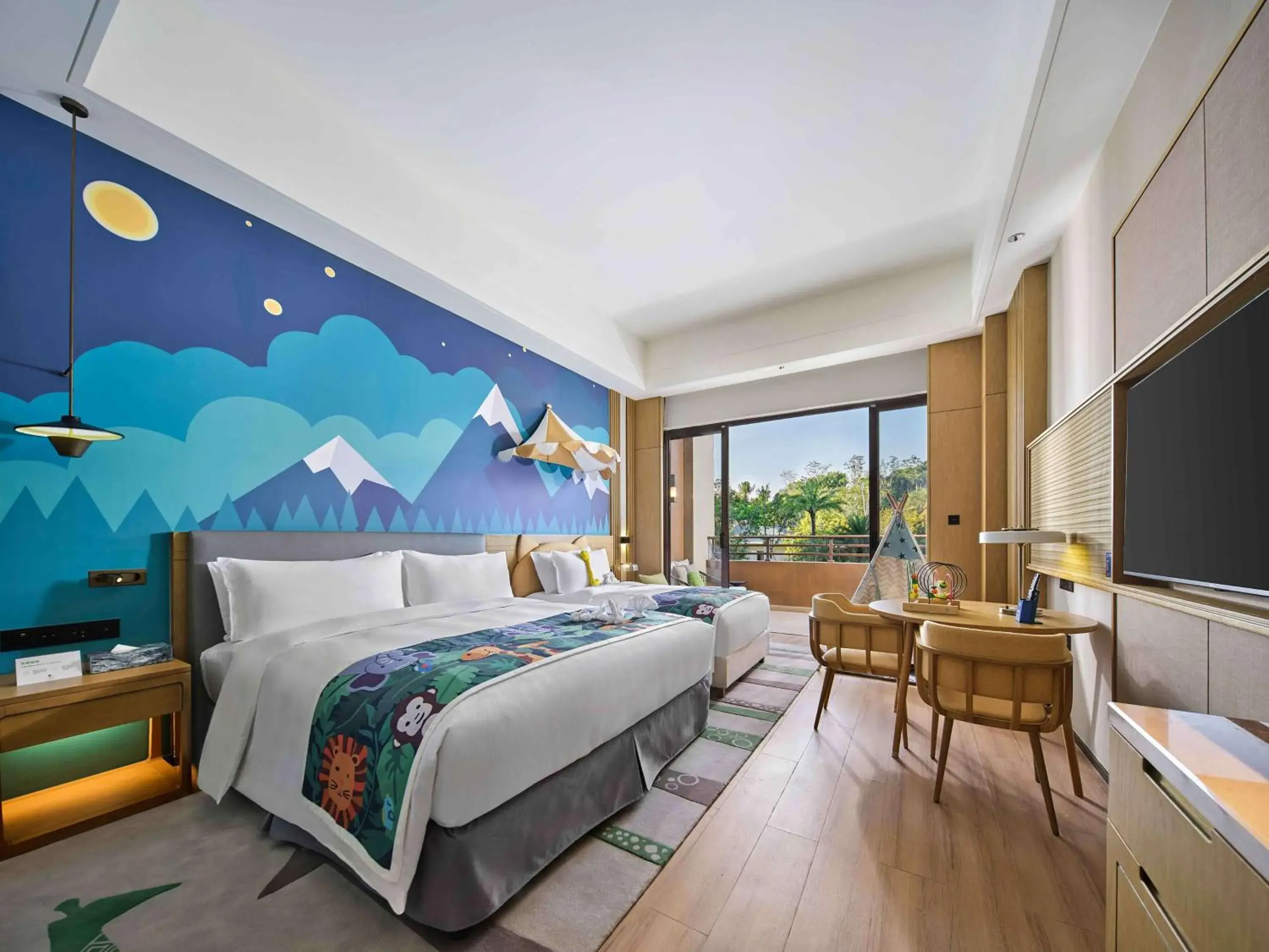 Bed in Doubletree By Hilton Lingshui Hot Spring Bed in Doubletree By Hilton Lingshui Hot Spring