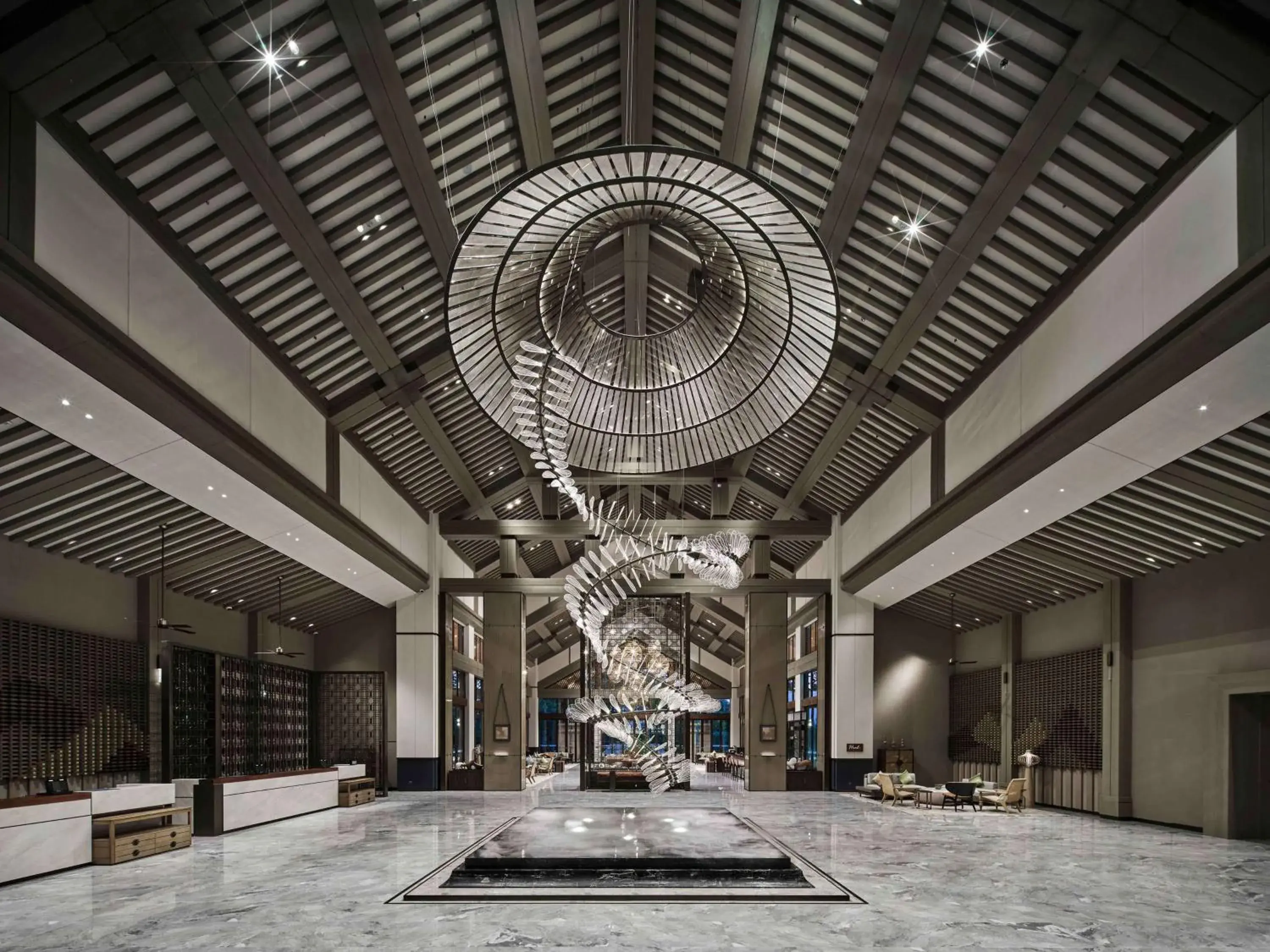 Lobby or reception in Doubletree By Hilton Lingshui Hot Spring Lobby or reception in Doubletree By Hilton Lingshui Hot Spring