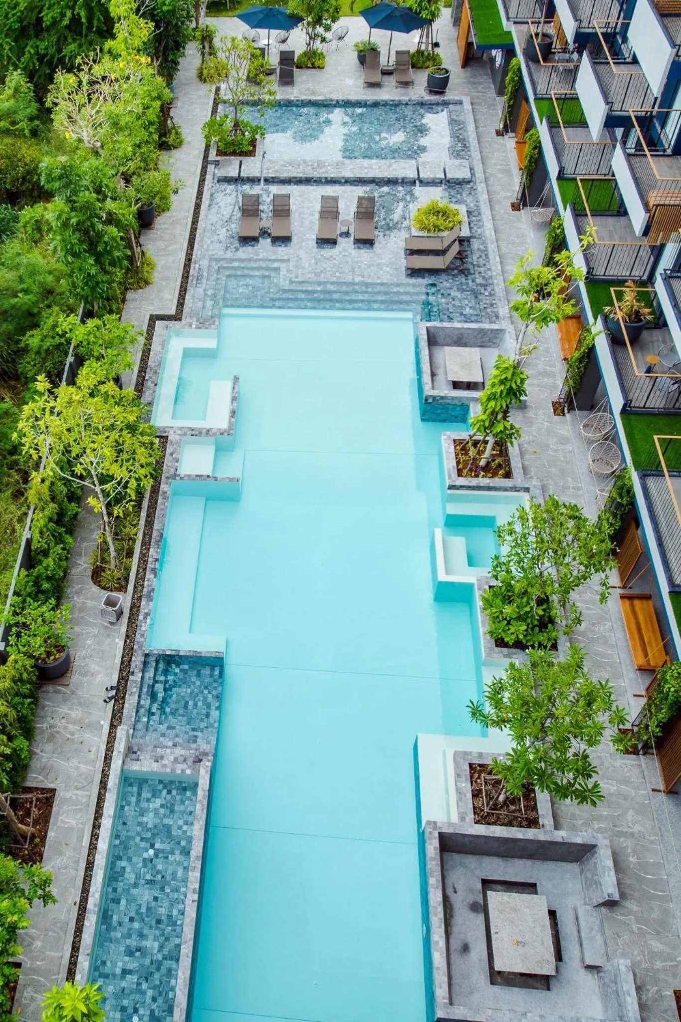 Bird's eye view in Seamira House Huahin