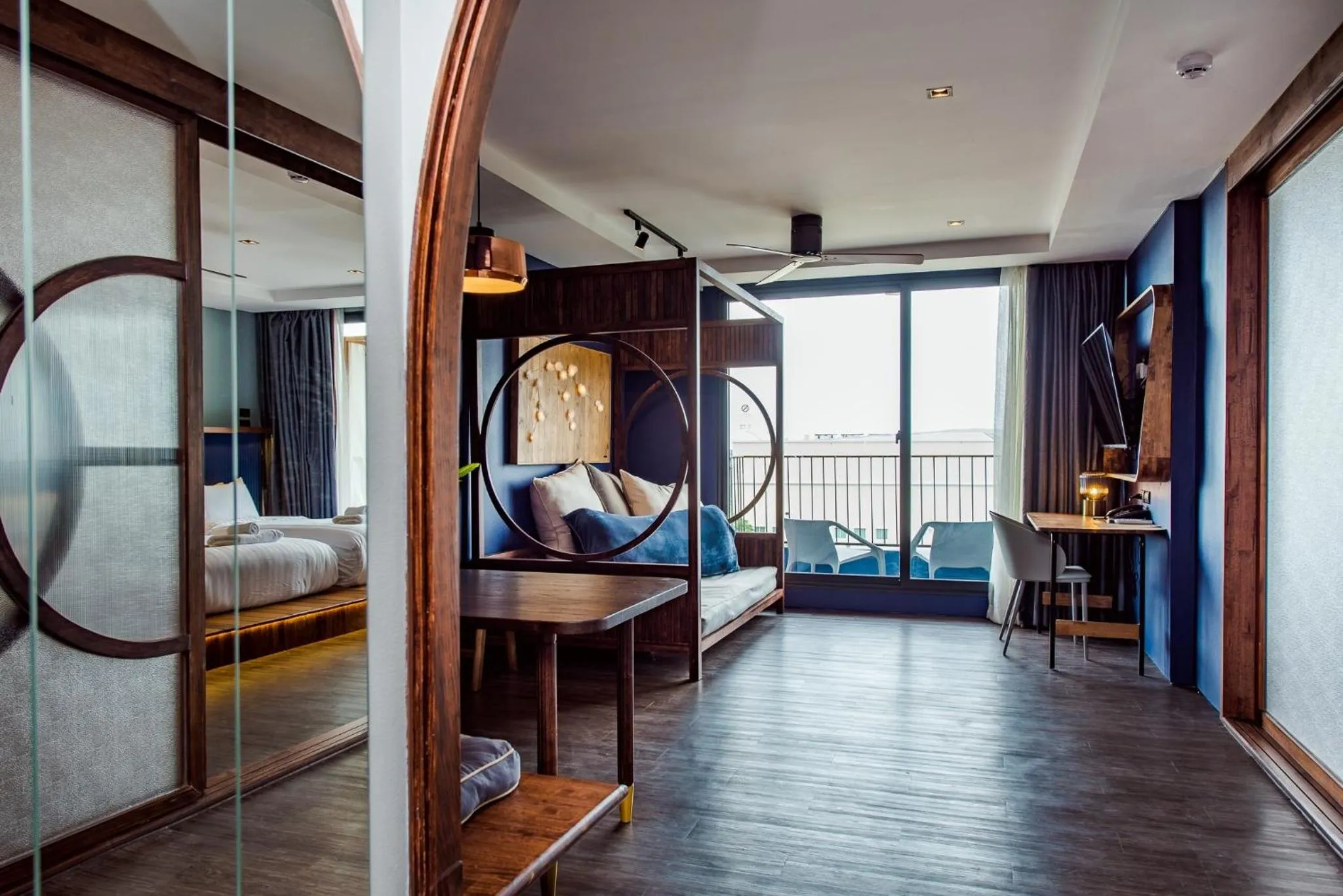 Living room, Bed in Seamira House Huahin