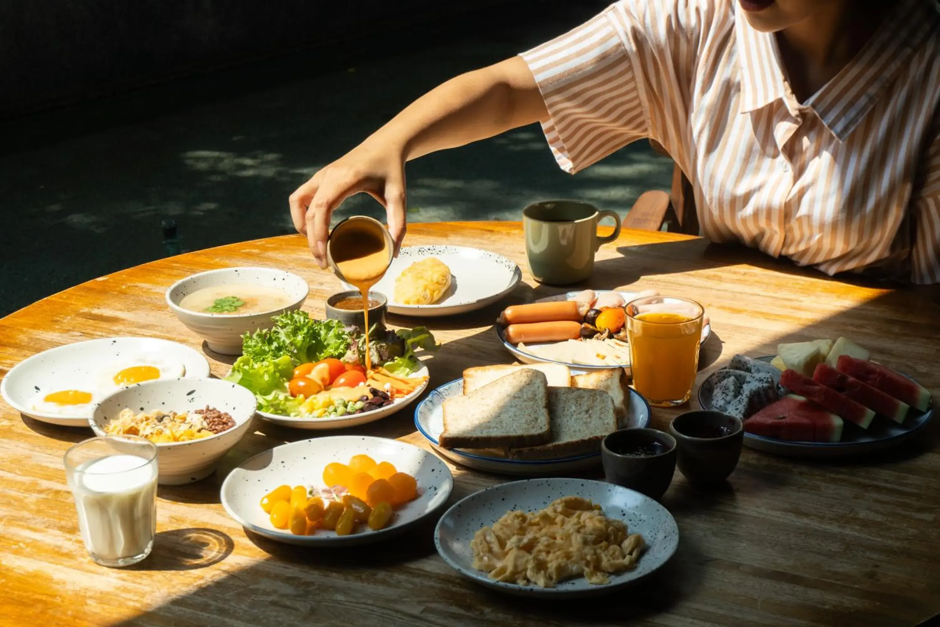 Buffet breakfast in Seamira House Huahin Buffet breakfast in Seamira House Huahin