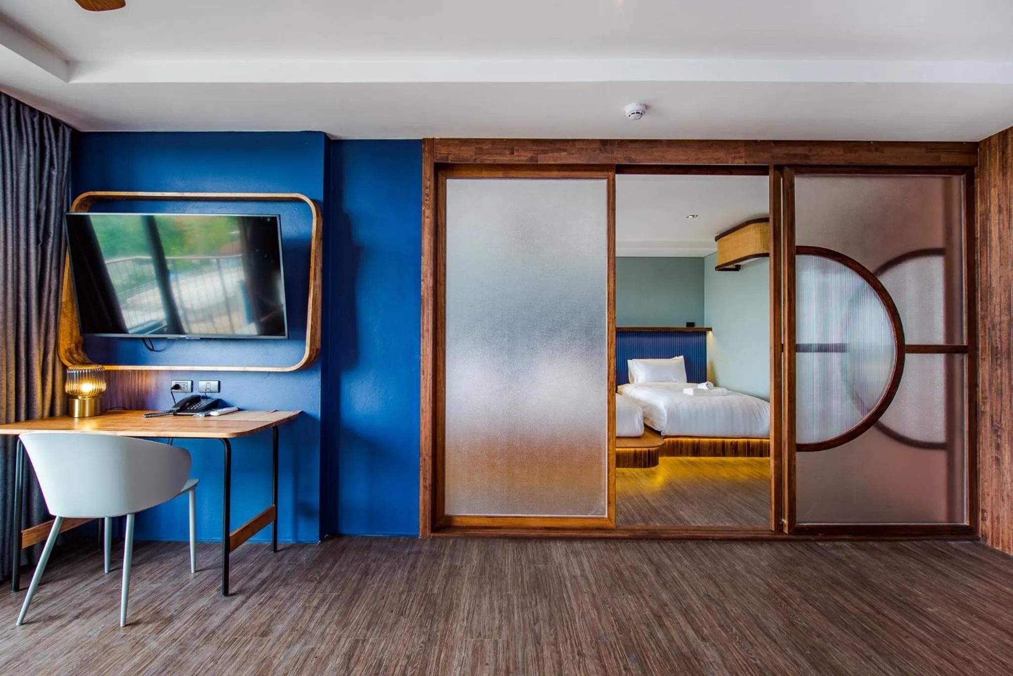 Living room, Bed in Seamira House Huahin