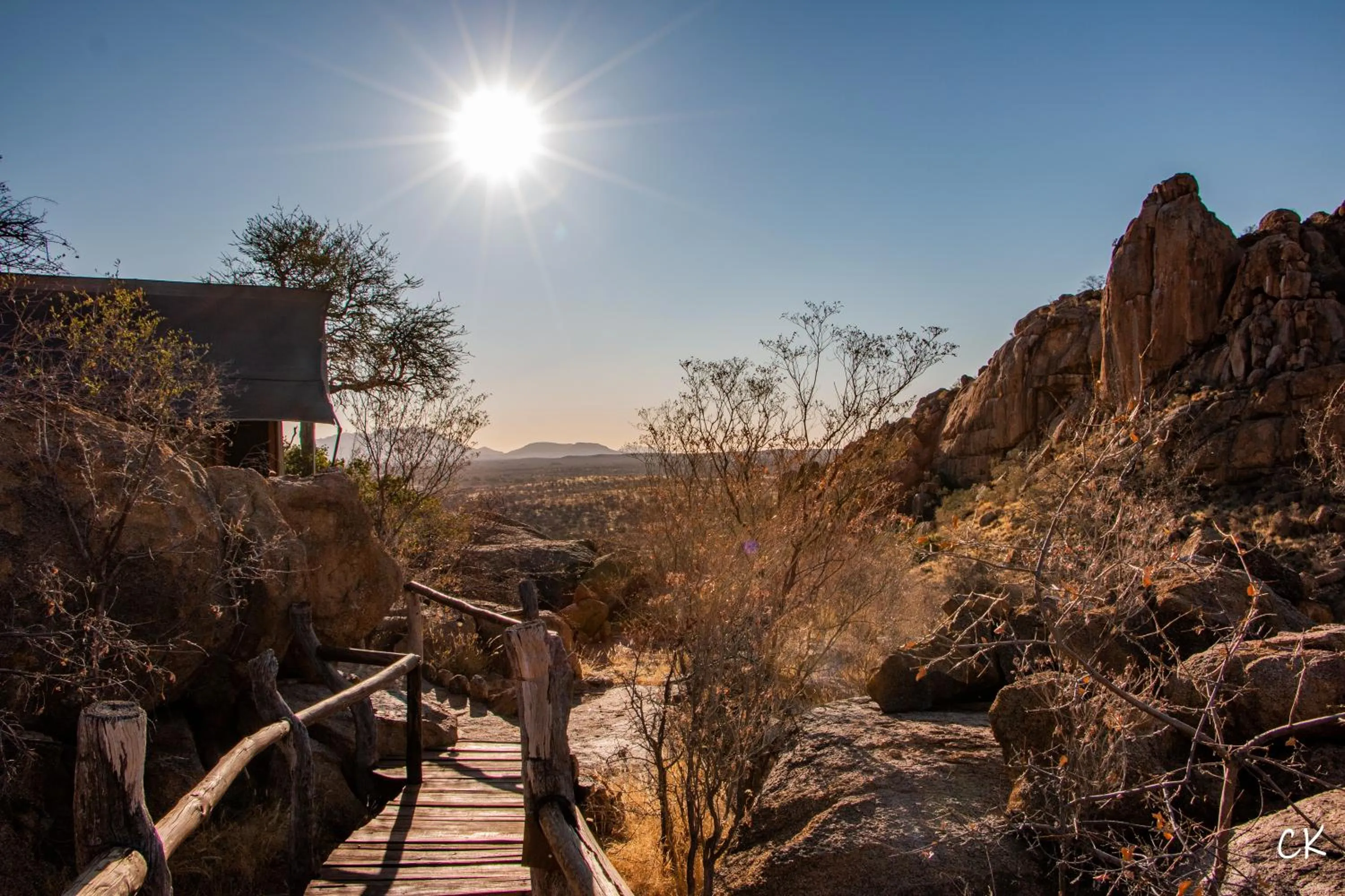 Natural landscape in Ondudu Safari Lodge