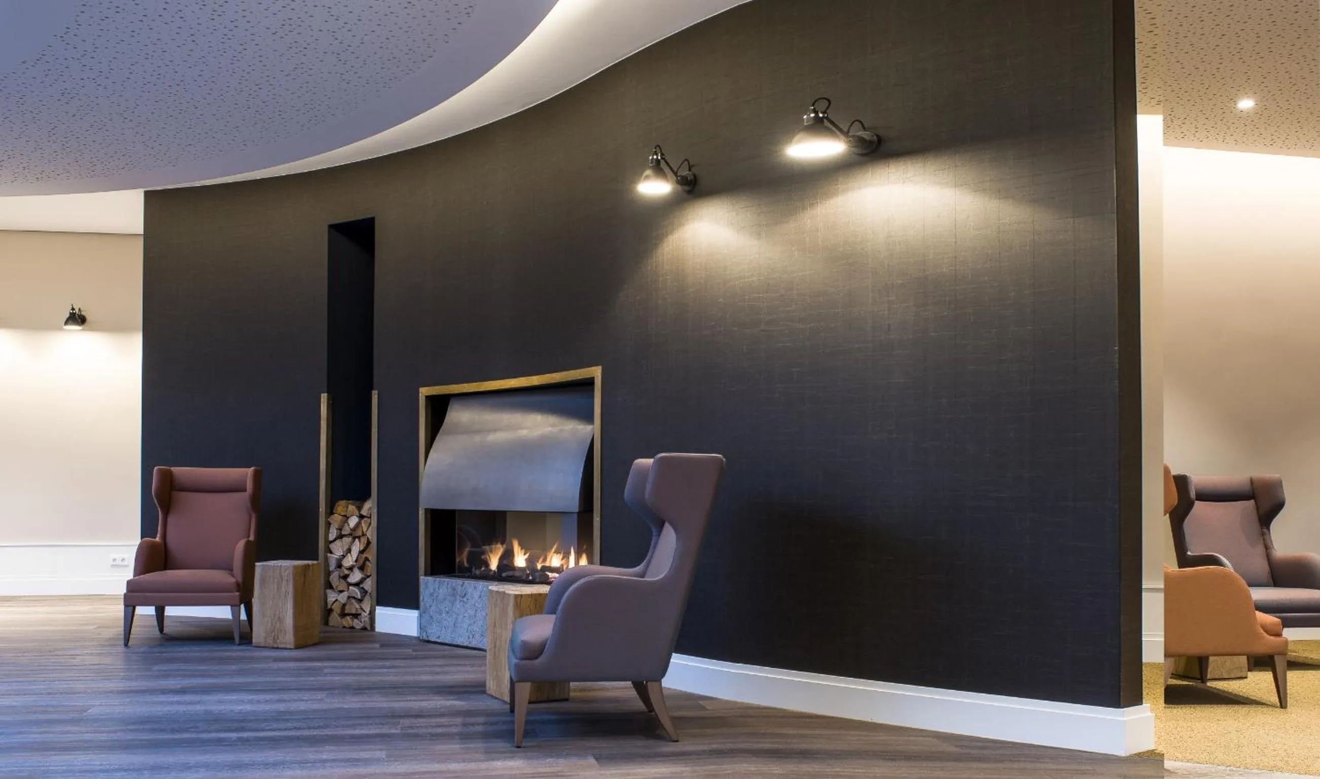 Seating area in See und Sporthotel Ankum mit Lakeside Apartments