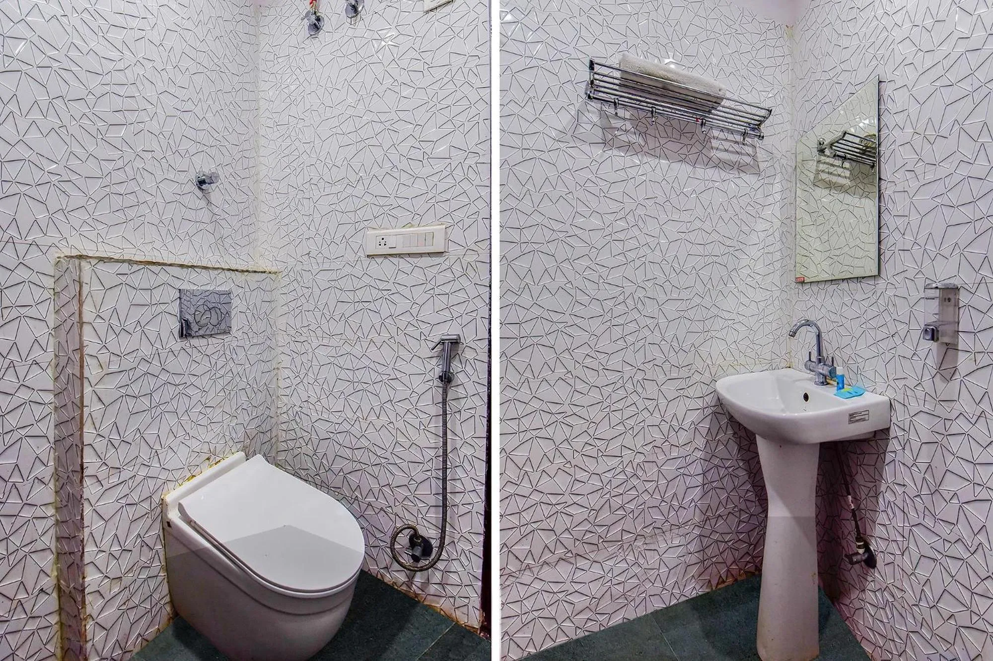 Bathroom in FabHotel Mayank Residency - Nr Kanwali Road