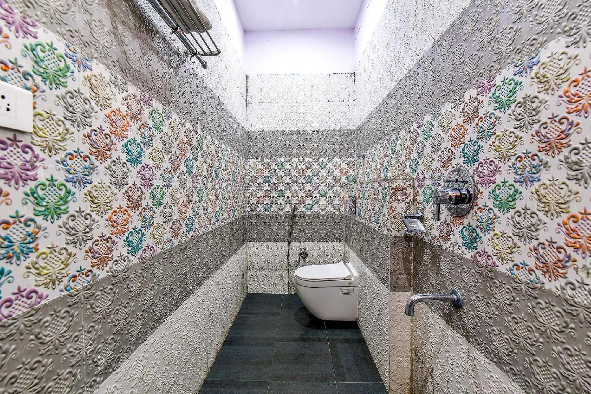 Bathroom in FabHotel Mayank Residency - Nr Kanwali Road