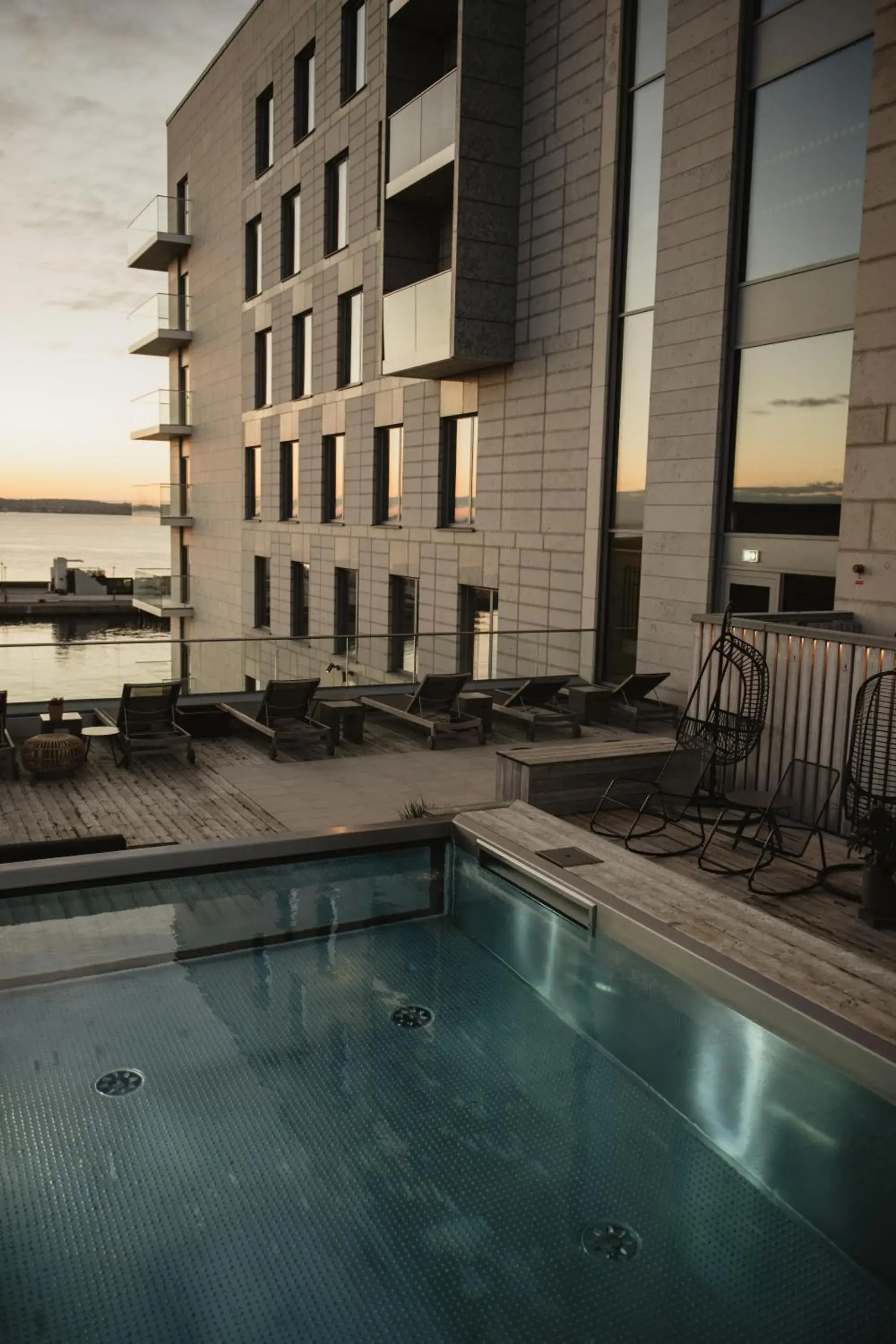 Pool view in Clarion Hotel Sea U Pool view in Clarion Hotel Sea U