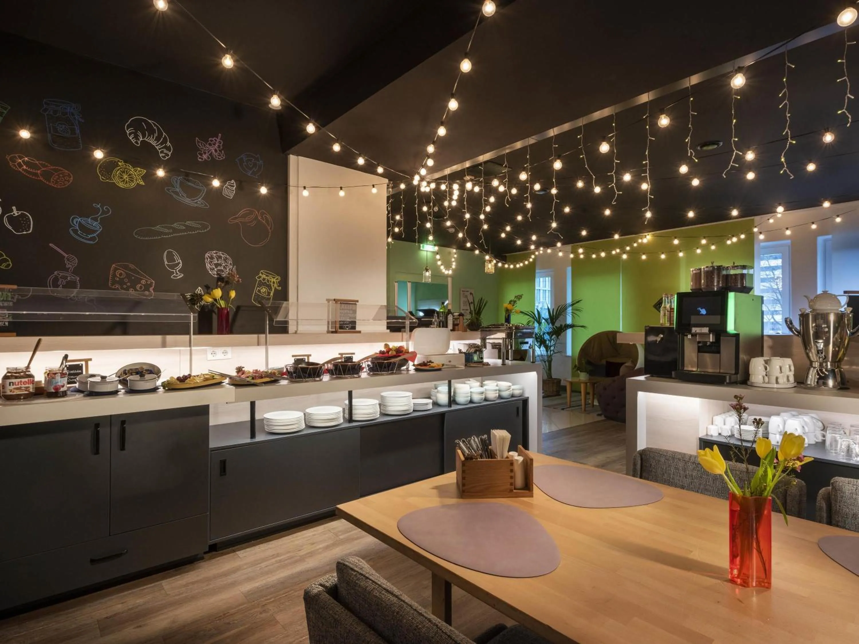 Breakfast in greet Berlin Alexanderplatz