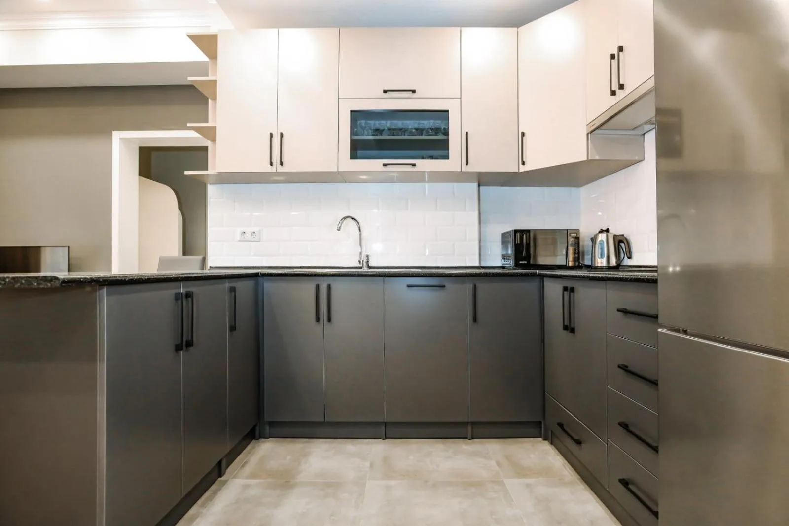 Kitchen or kitchenette in Apart-hotel on Koghbatsi 16