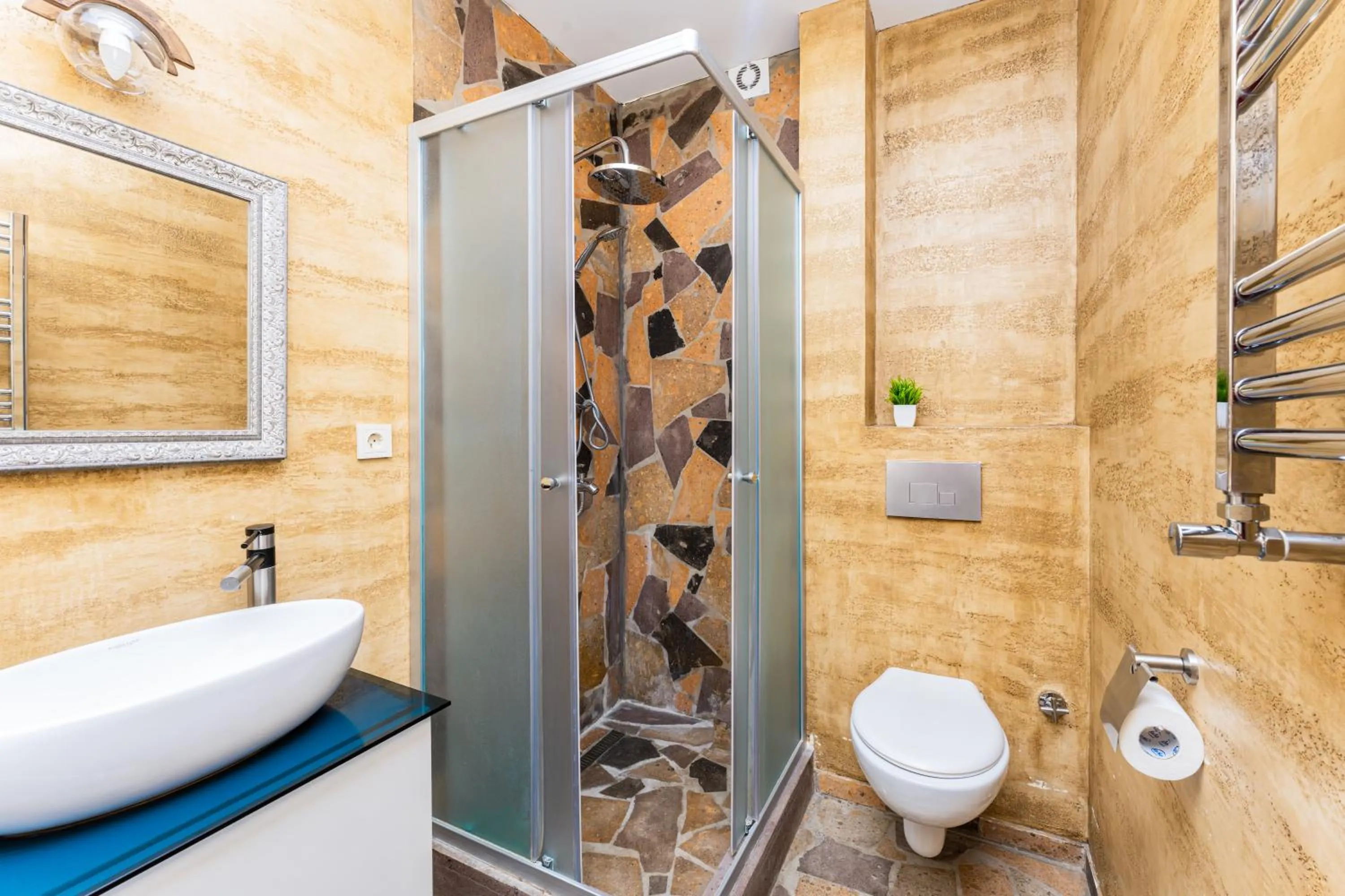 Bathroom in Apart-hotel on Koghbatsi 16