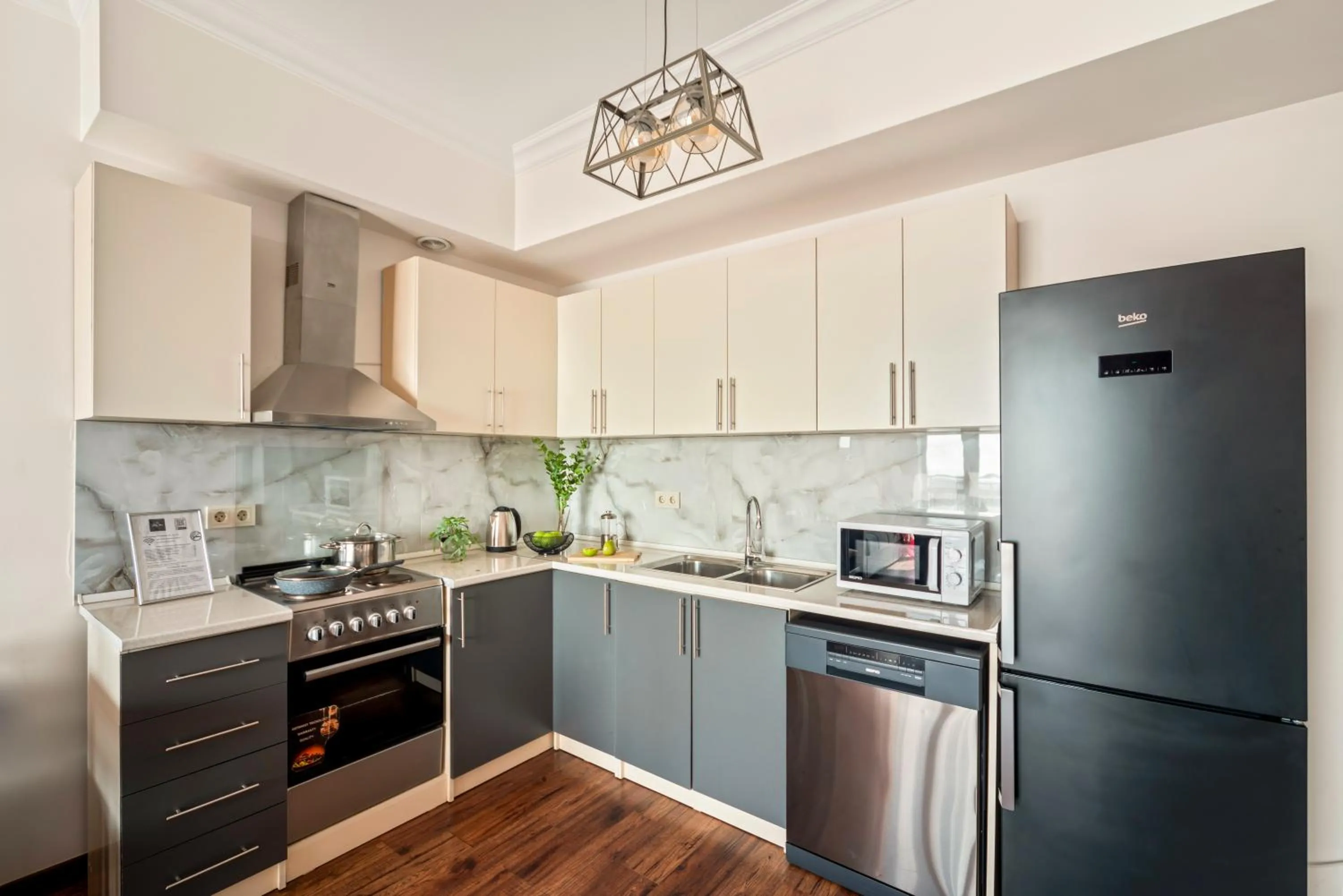 Kitchen or kitchenette in Apart-hotel on Koghbatsi 16