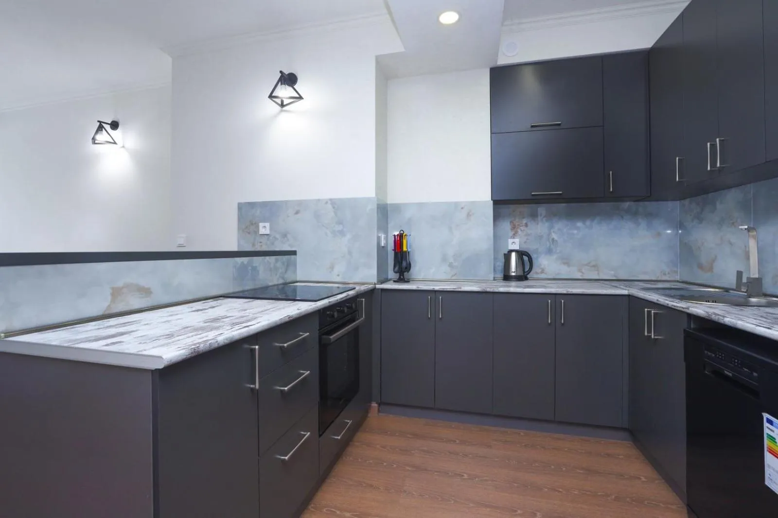 Kitchen or kitchenette in Apart-hotel on Koghbatsi 16