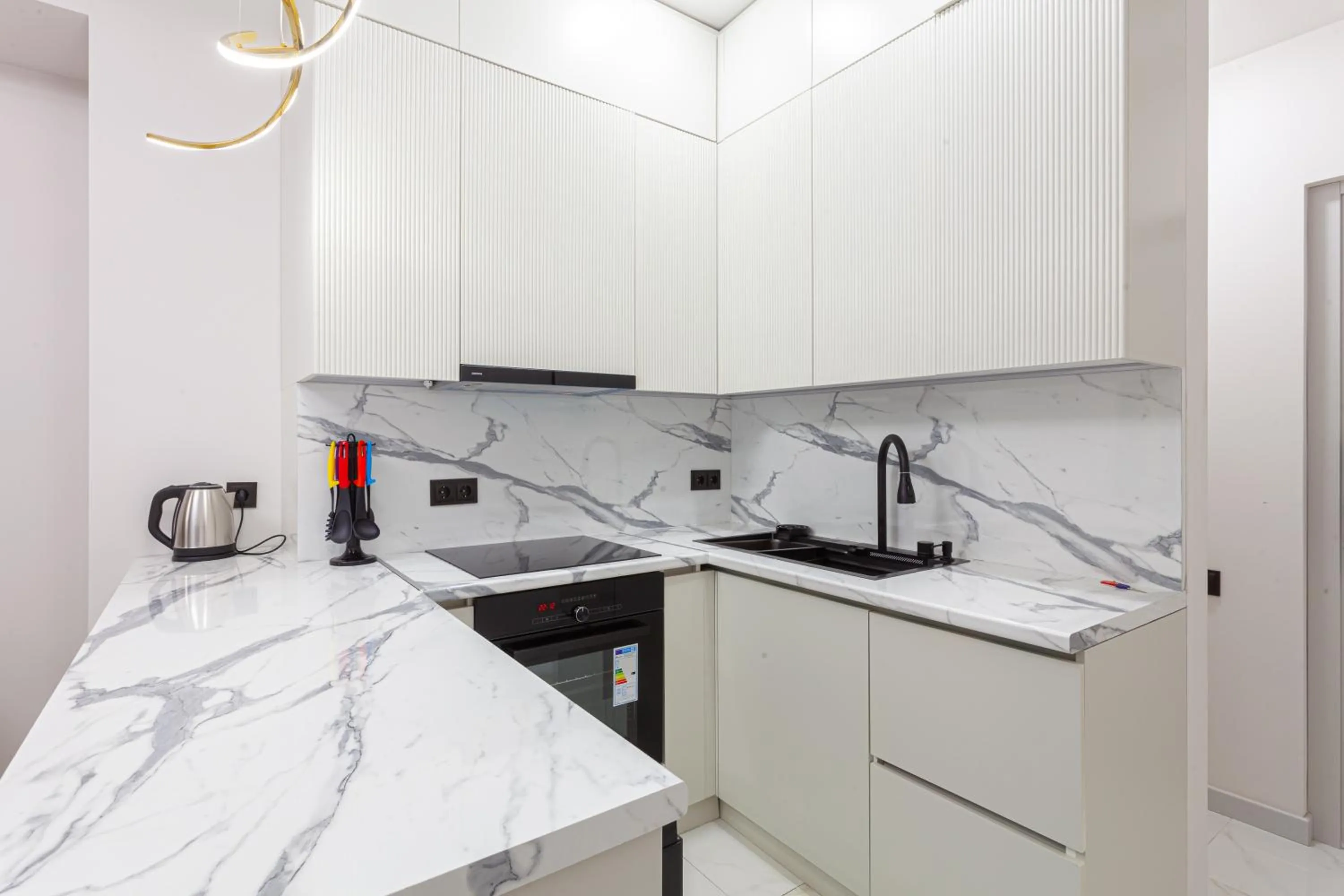 Kitchen or kitchenette in Apart-hotel on Koghbatsi 16