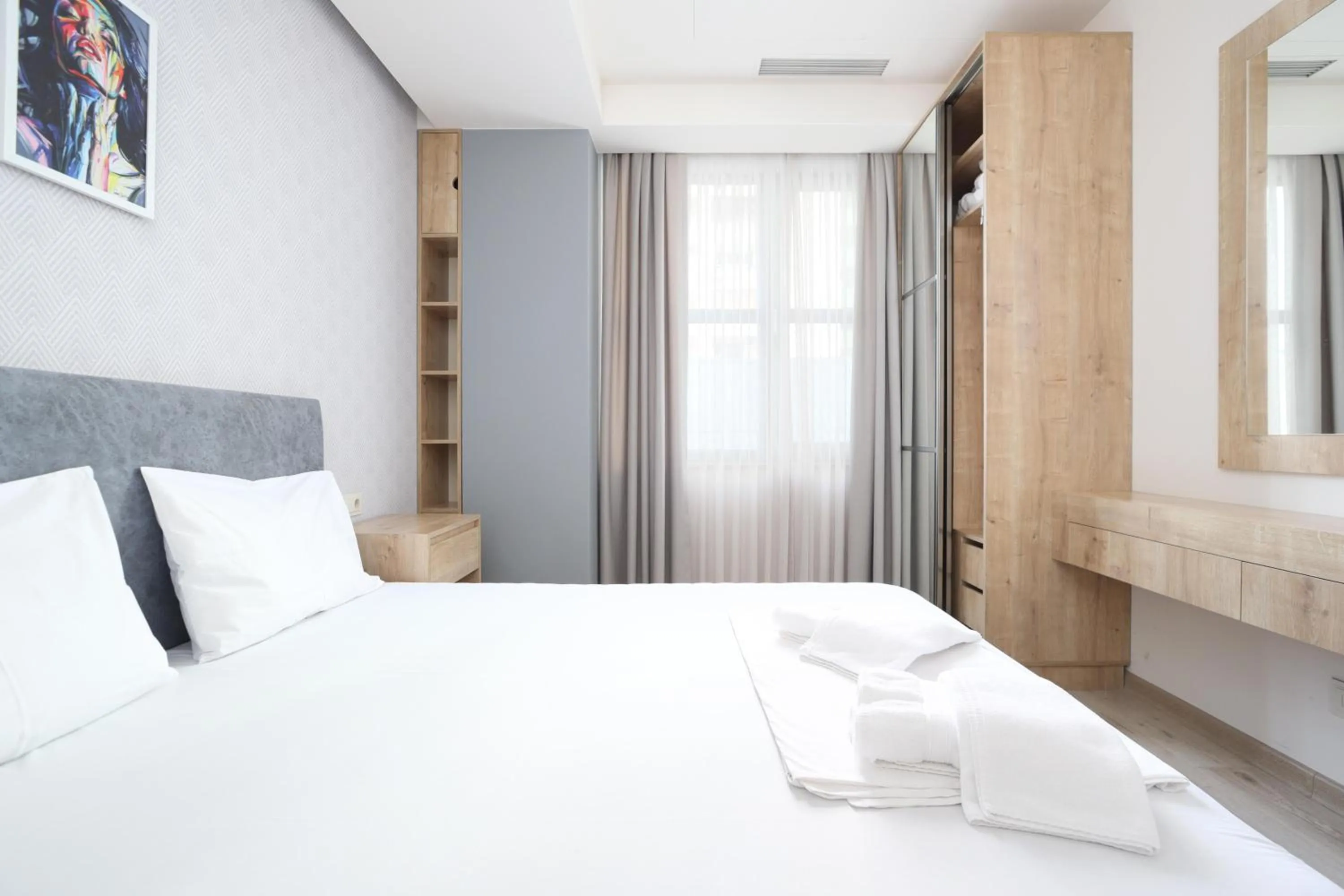 Bed in Apart-hotel on Koghbatsi 16