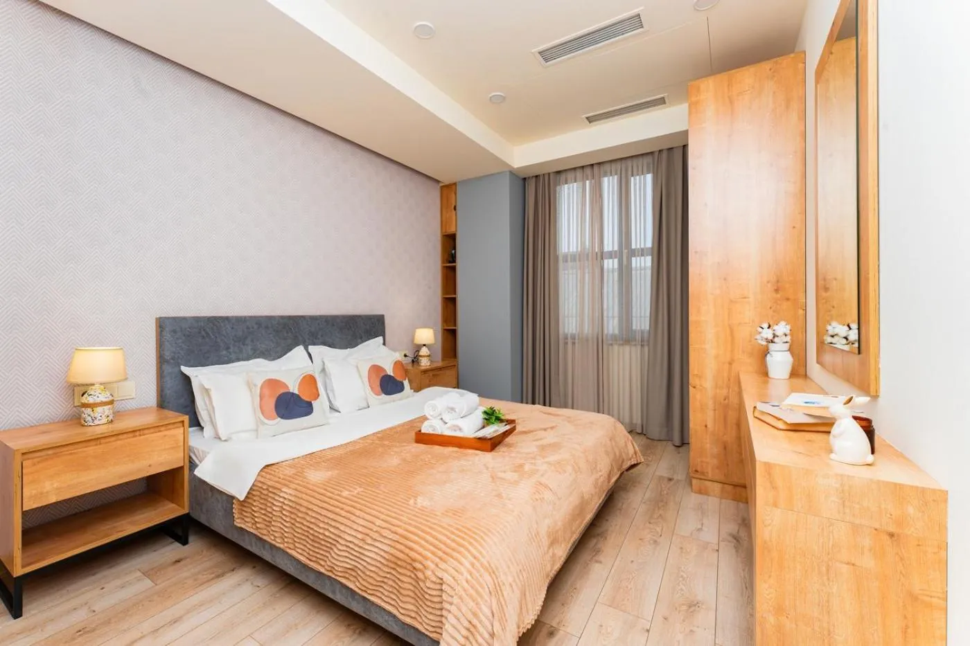 Bed in Apart-hotel on Koghbatsi 16