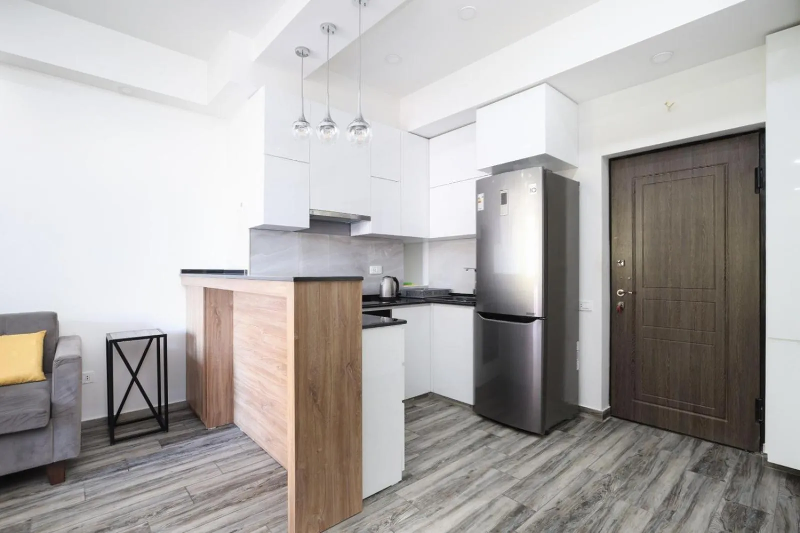 Kitchen or kitchenette in Apart-hotel on Koghbatsi 16