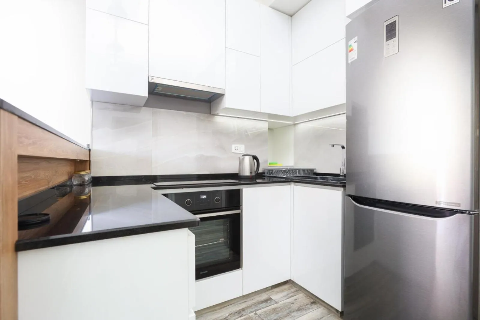 Kitchen or kitchenette in Apart-hotel on Koghbatsi 16