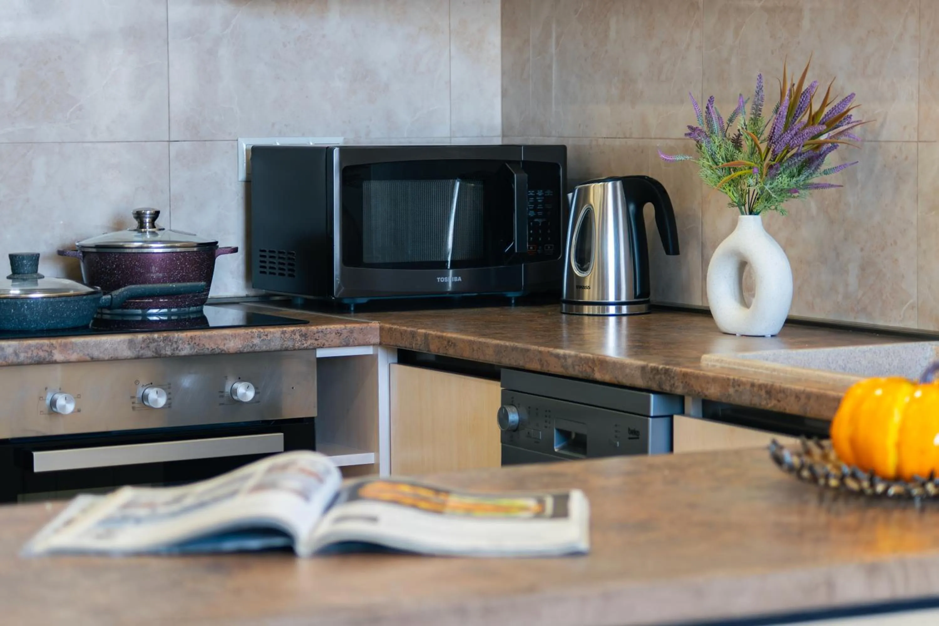 Kitchen or kitchenette in Apart-hotel on Koghbatsi 16