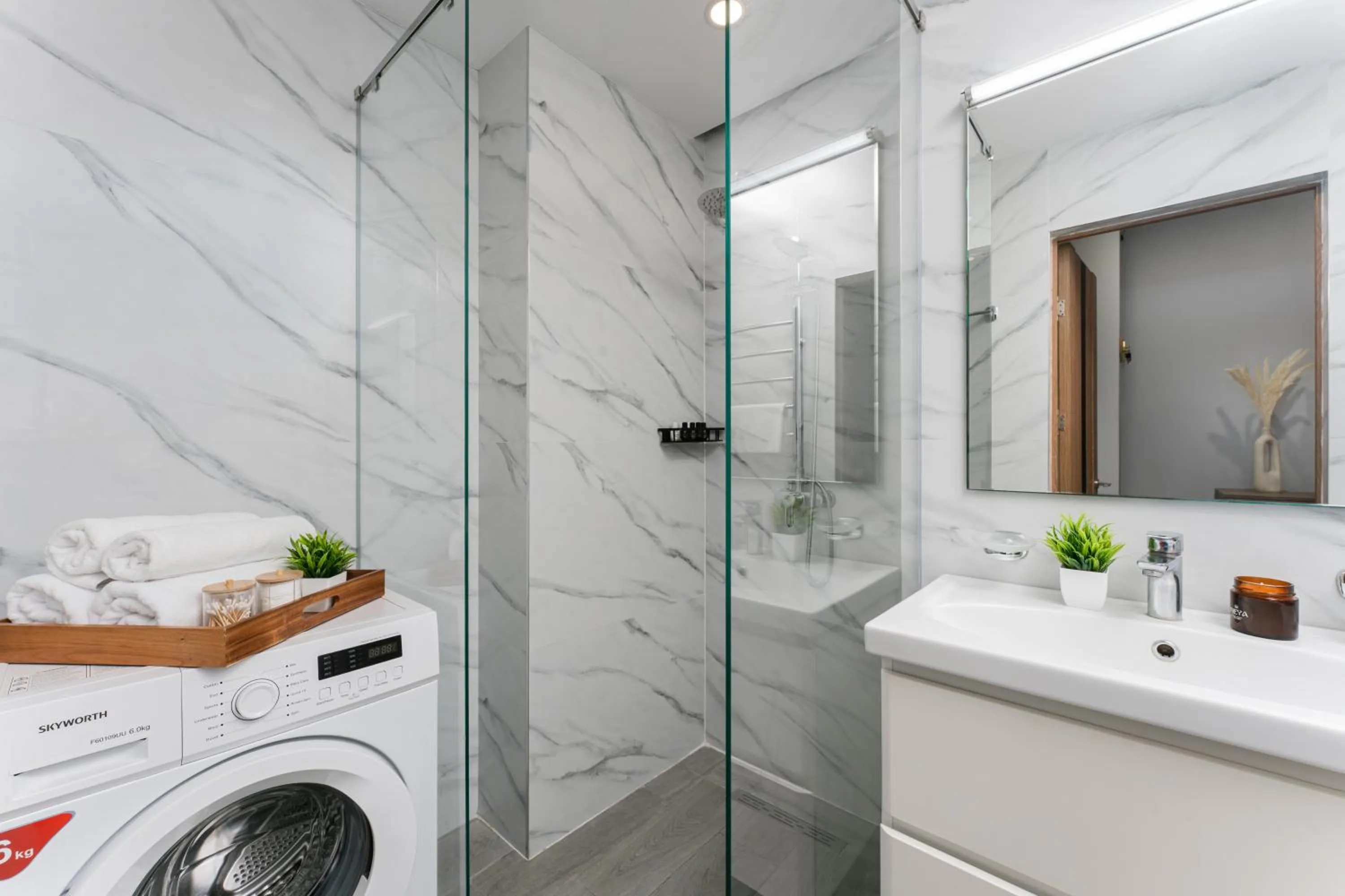 Bathroom in Apart-hotel on Koghbatsi 16