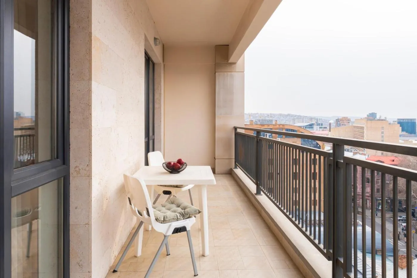Balcony/Terrace in Apart-hotel on Koghbatsi 16