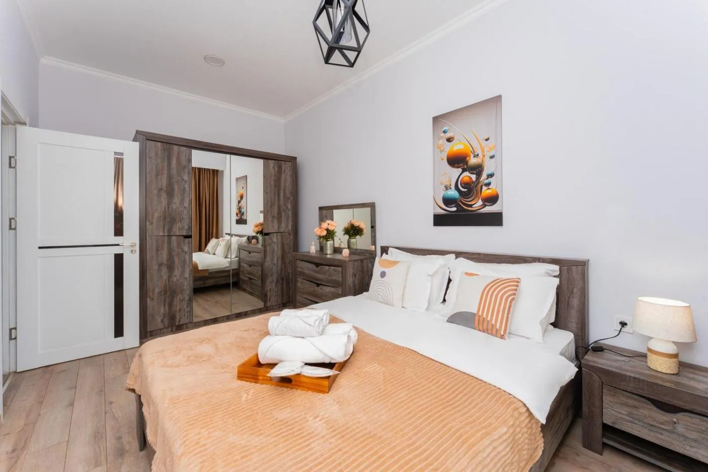 Bed in Apart-hotel on Koghbatsi 16