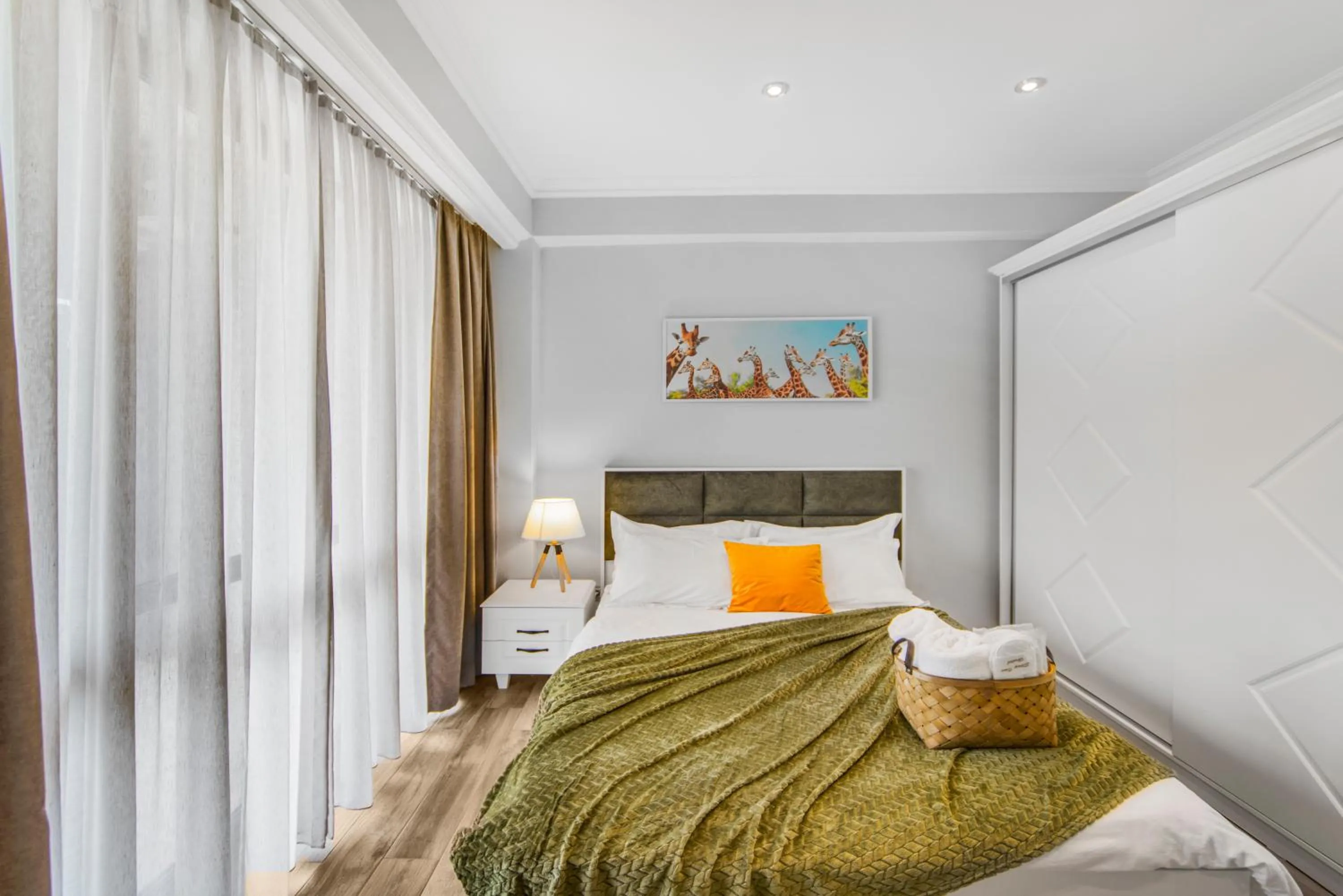 Bed in Apart-hotel on Koghbatsi 16