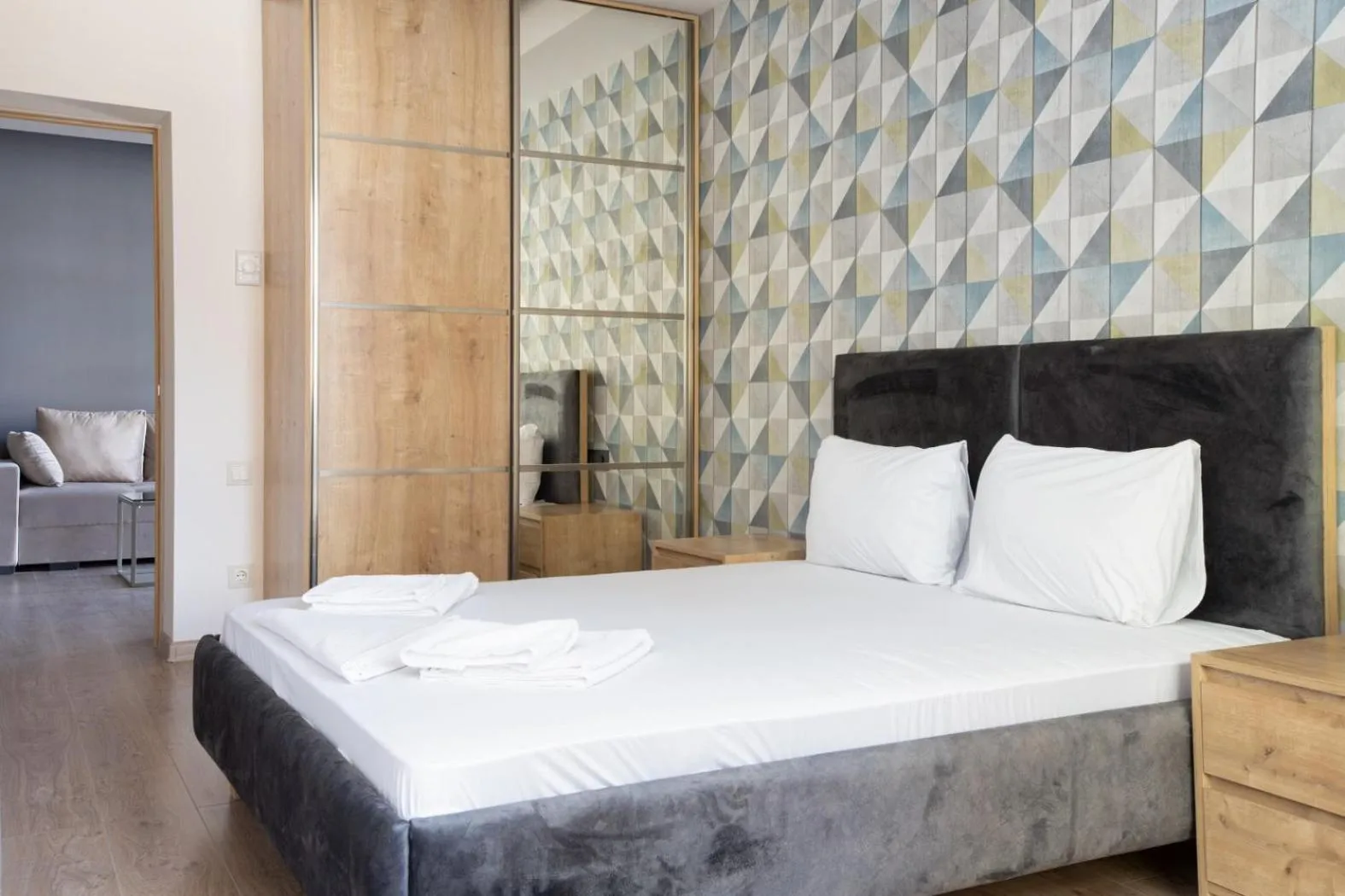 Bed in Apart-hotel on Koghbatsi 16