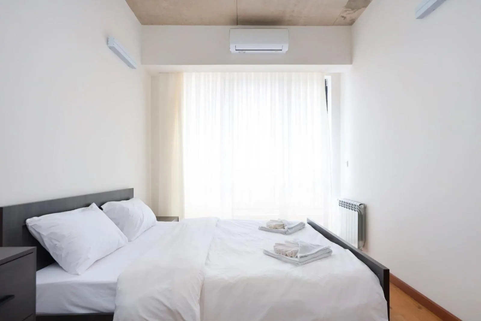 Bedroom, Bed in Apart-hotel on Koghbatsi 16