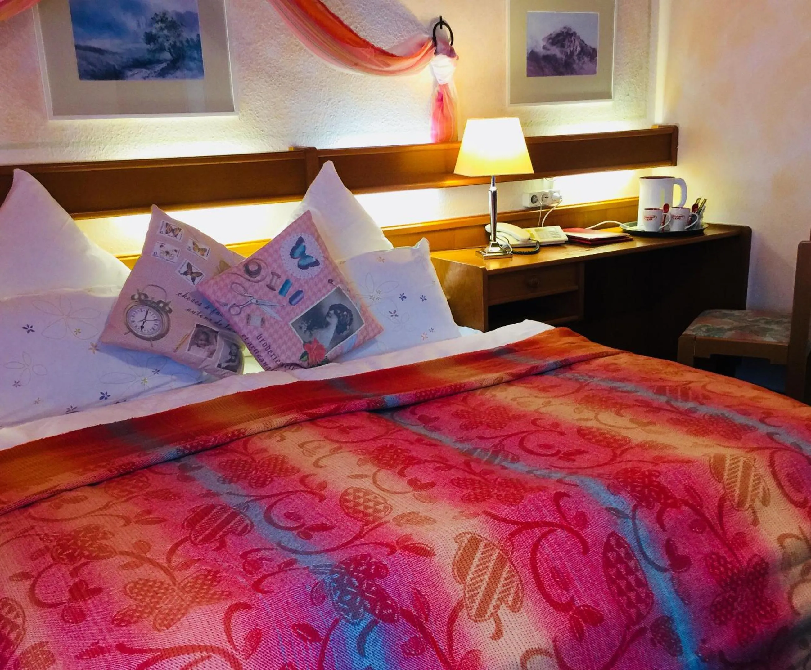 Decorative detail, Bed in Landhotel am Wenzelbach