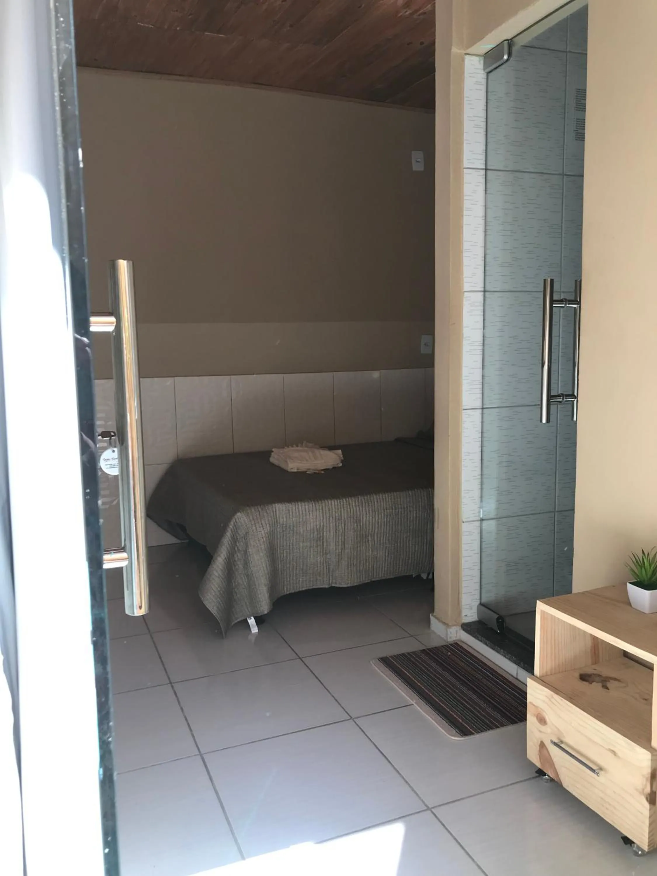 Bed in Pousada Floripes