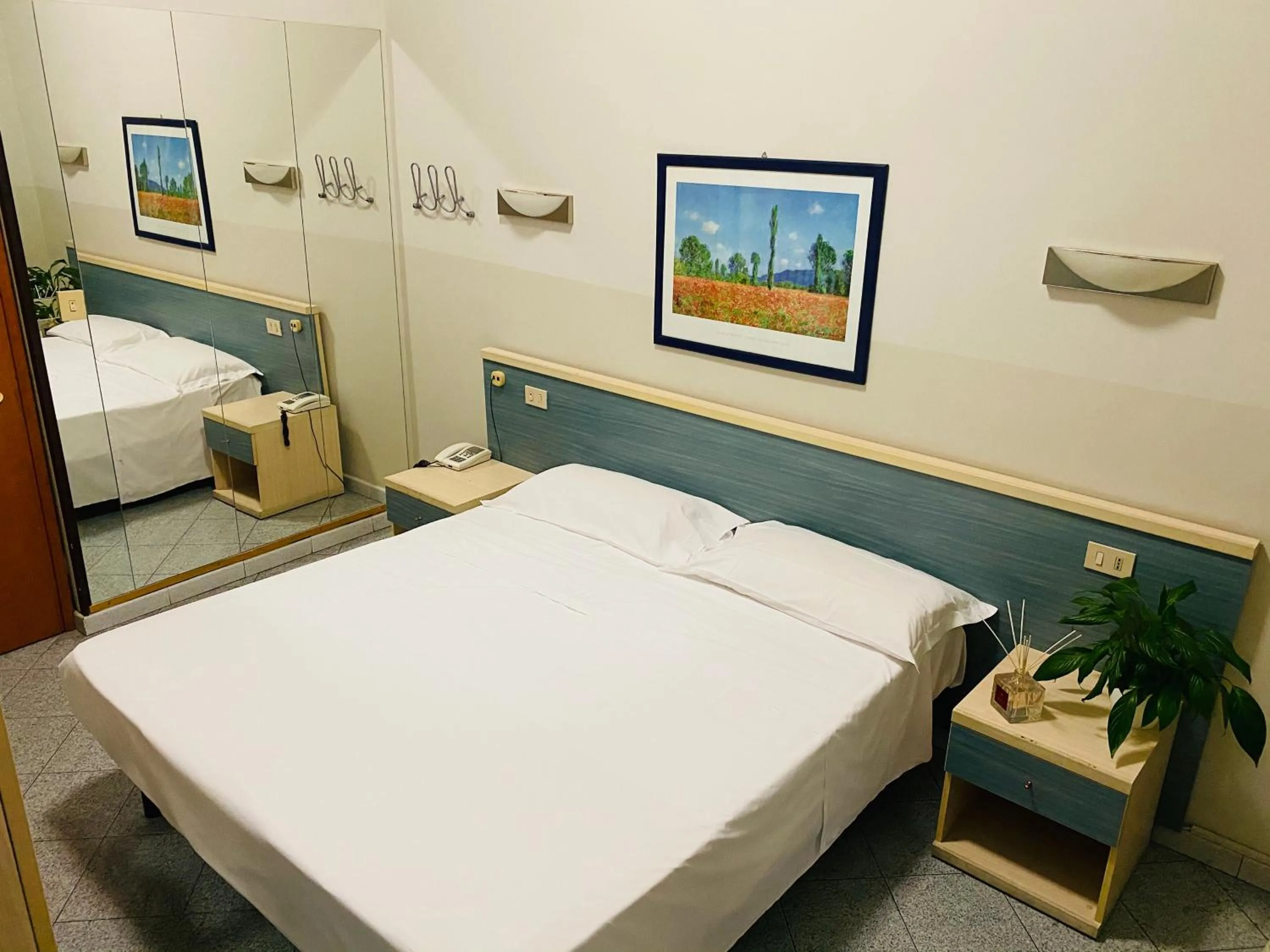 Bed in Hotel Ferrucci