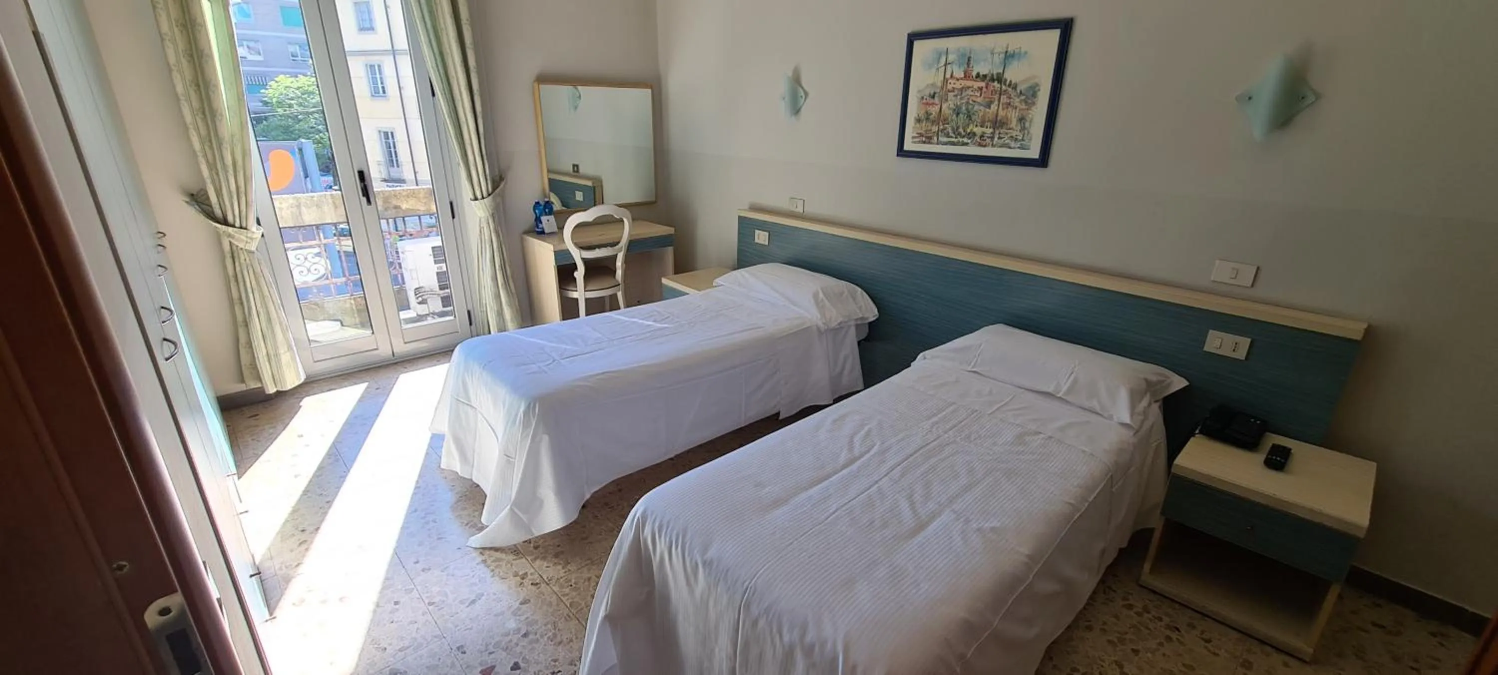 Bed in Hotel Ferrucci