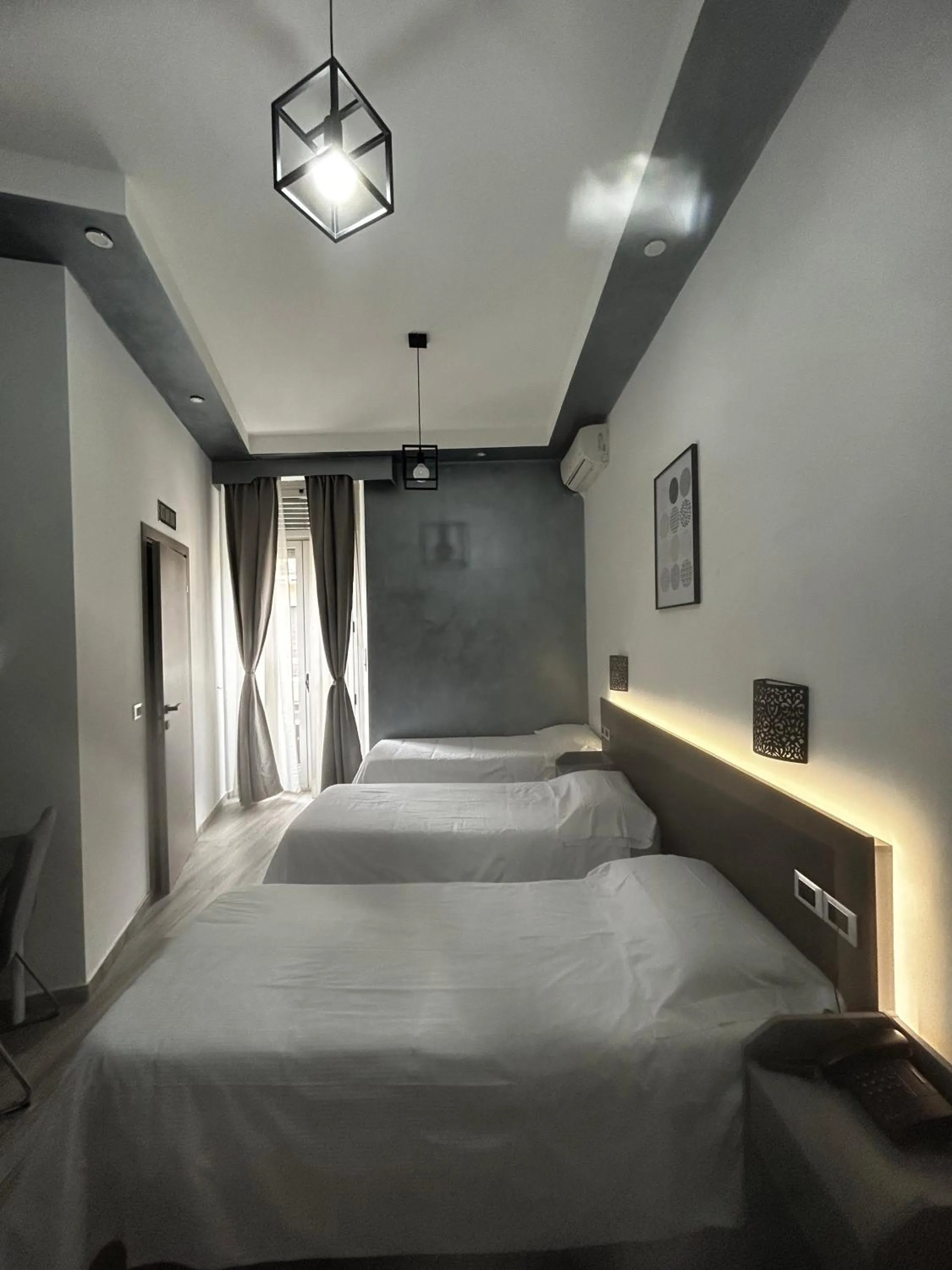 Bed in Hotel Ferrucci