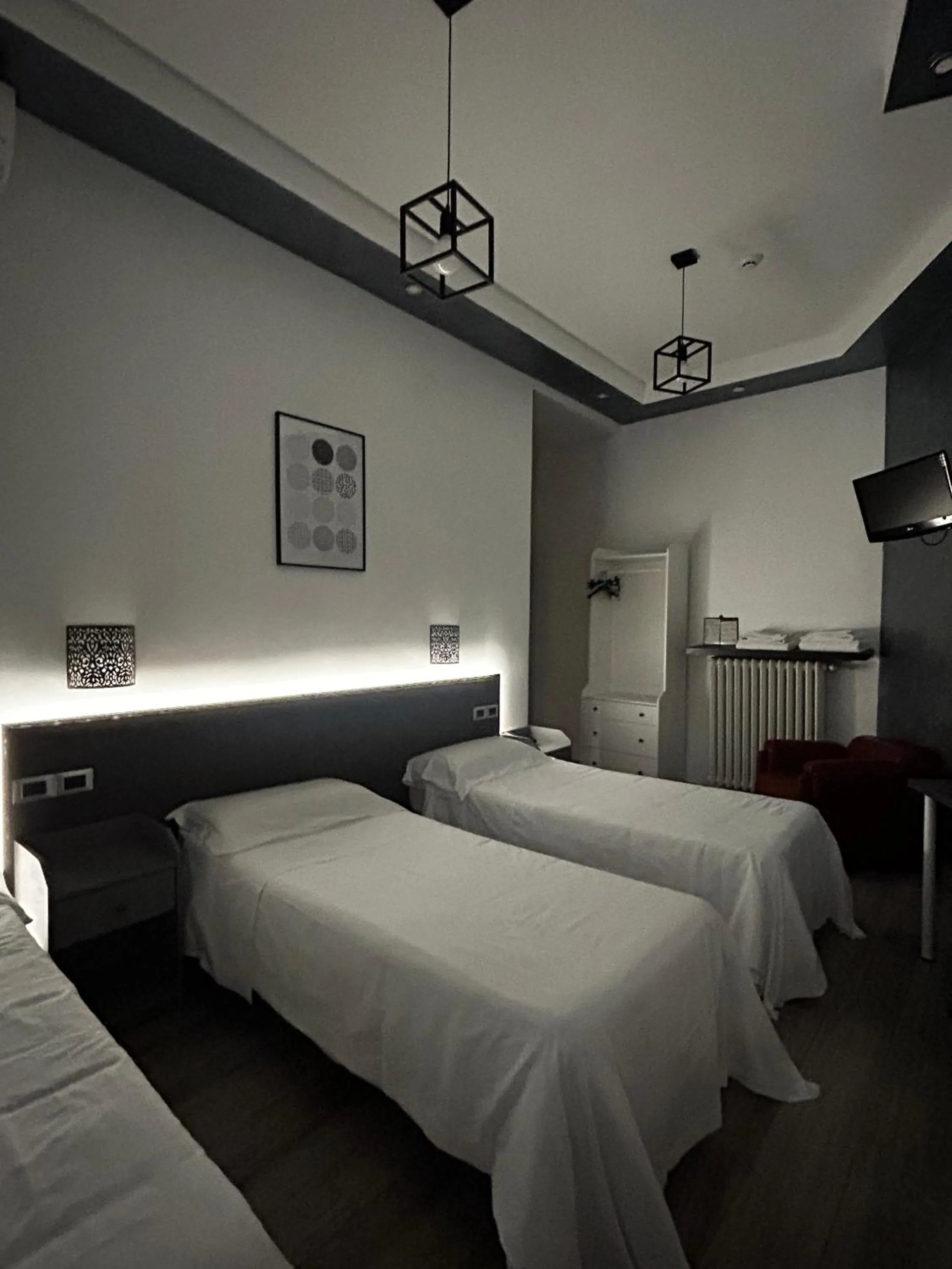 Bed in Hotel Ferrucci